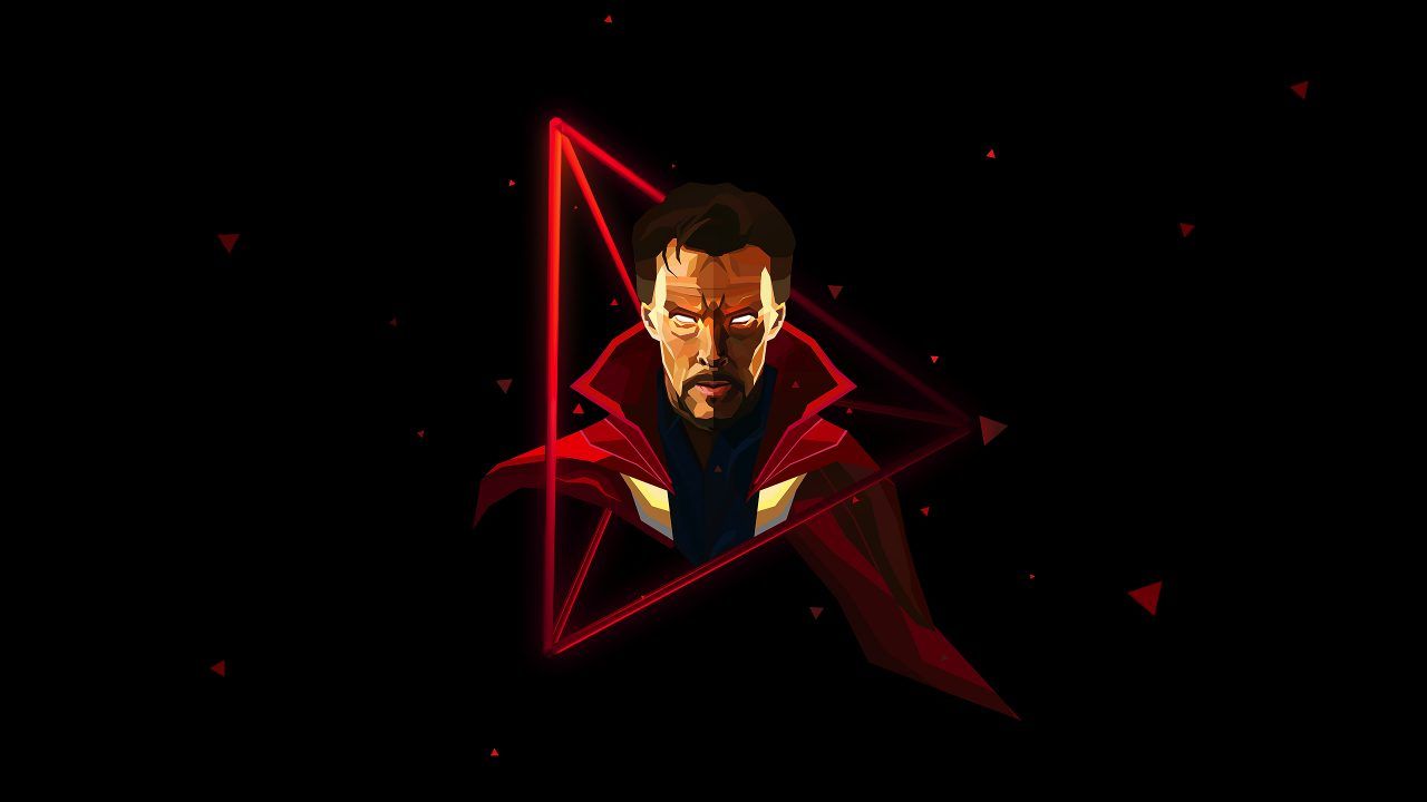 Doctor Strange arte minimalista, Marvel, 1280x720 HD, Desktop