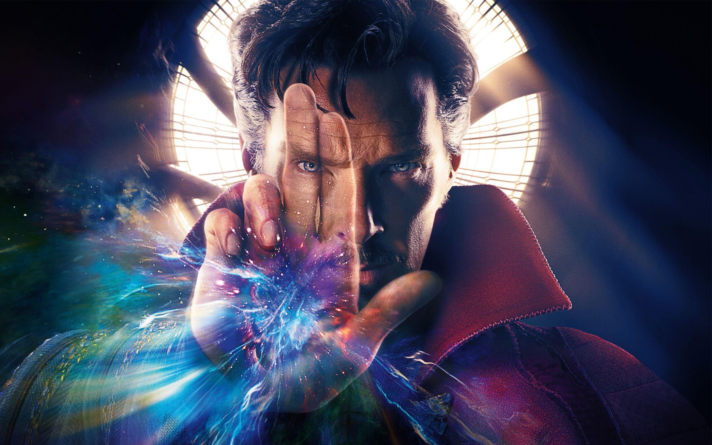 Doctor Strange con energia magica, Marvel, 2880x1800 2K, PC Desktop