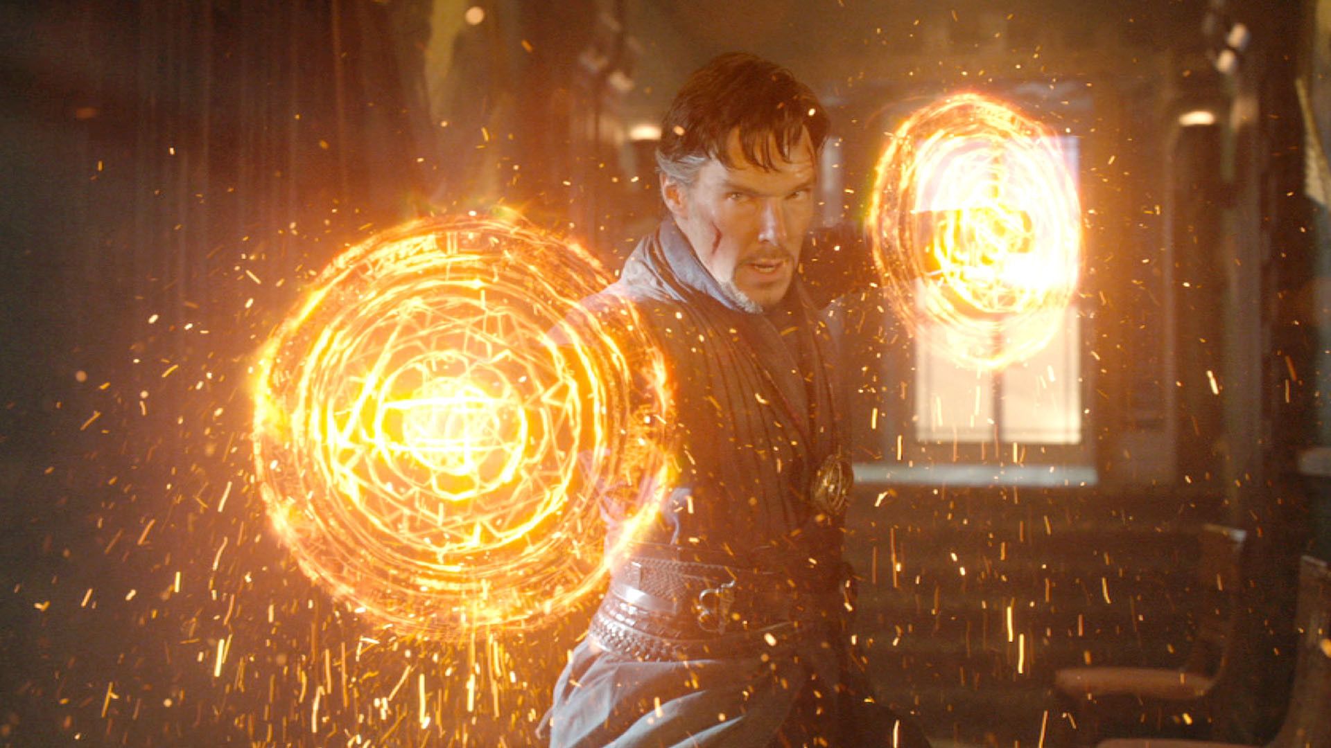 Doctor Strange portali magici arancioni, 1920x1080 Full HD, Monitor Gaming
