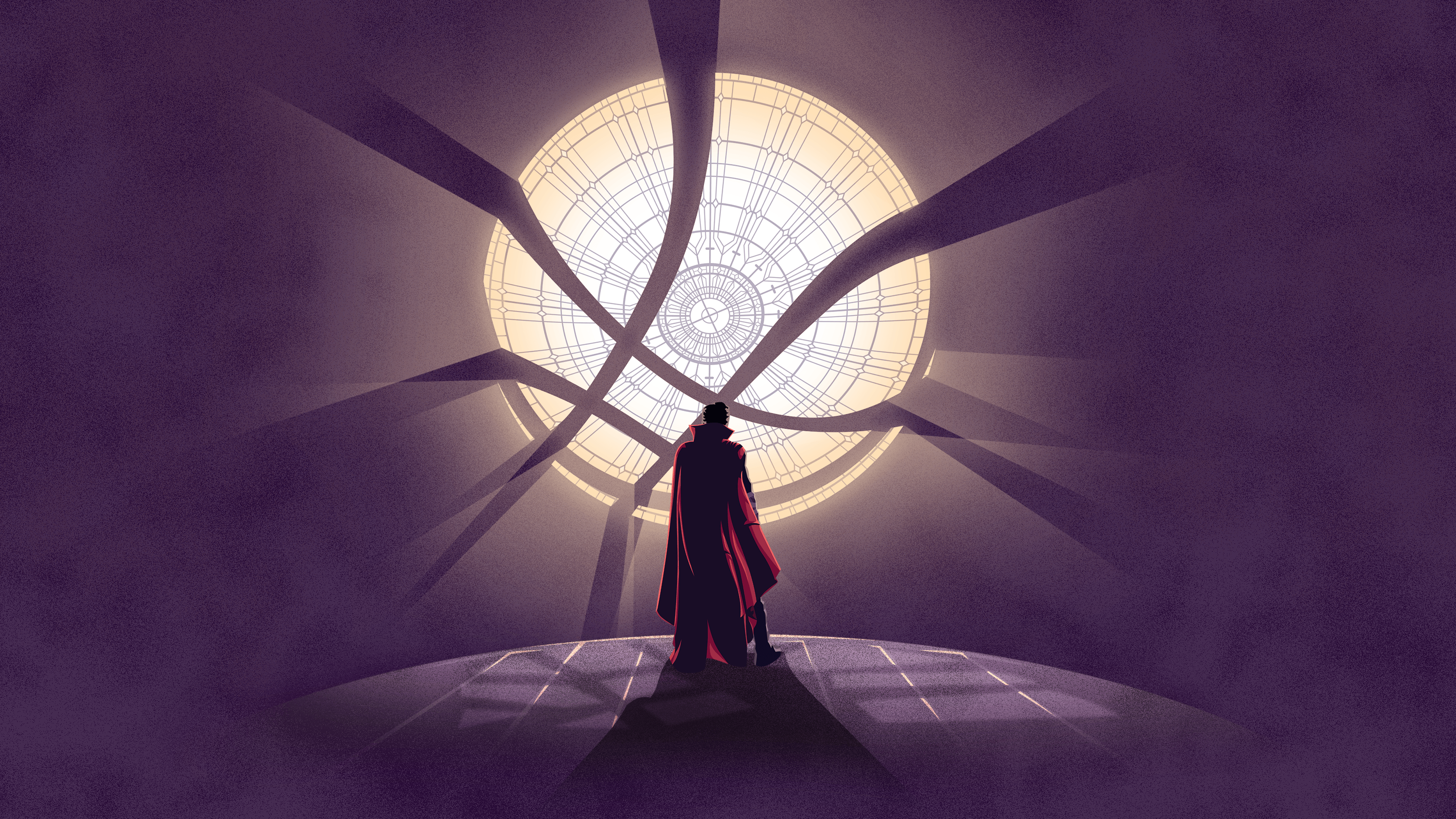Doctor Strange silhouette minimal, 3000x1688 2K+, Monitor Gaming