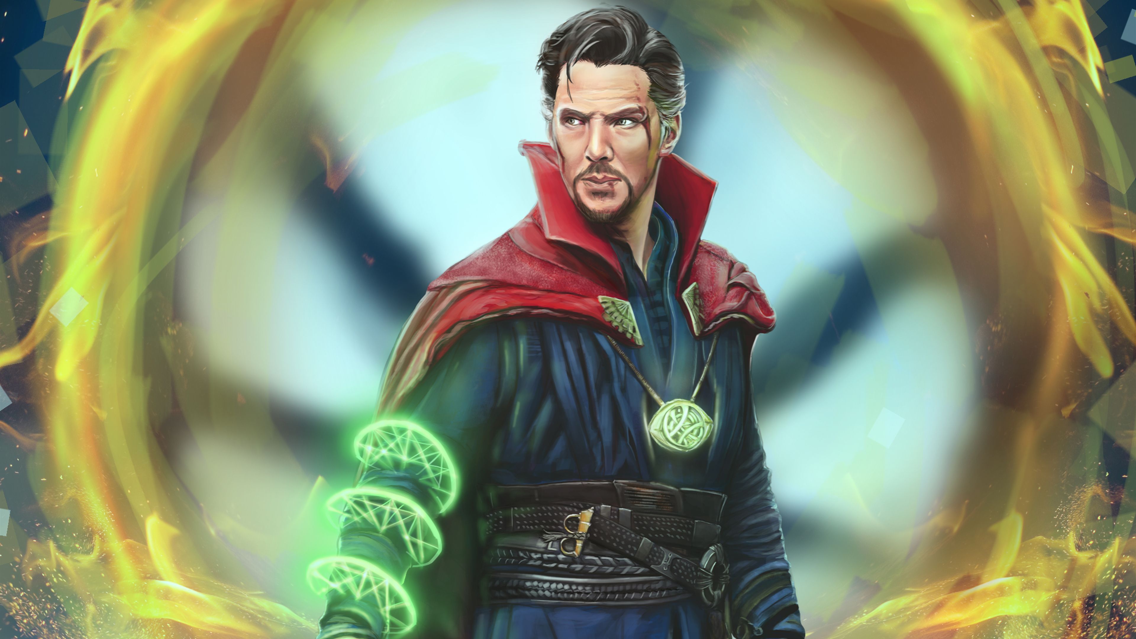Doctor Strange con portali magici, 3840x2160 UHD, Monitor Gaming