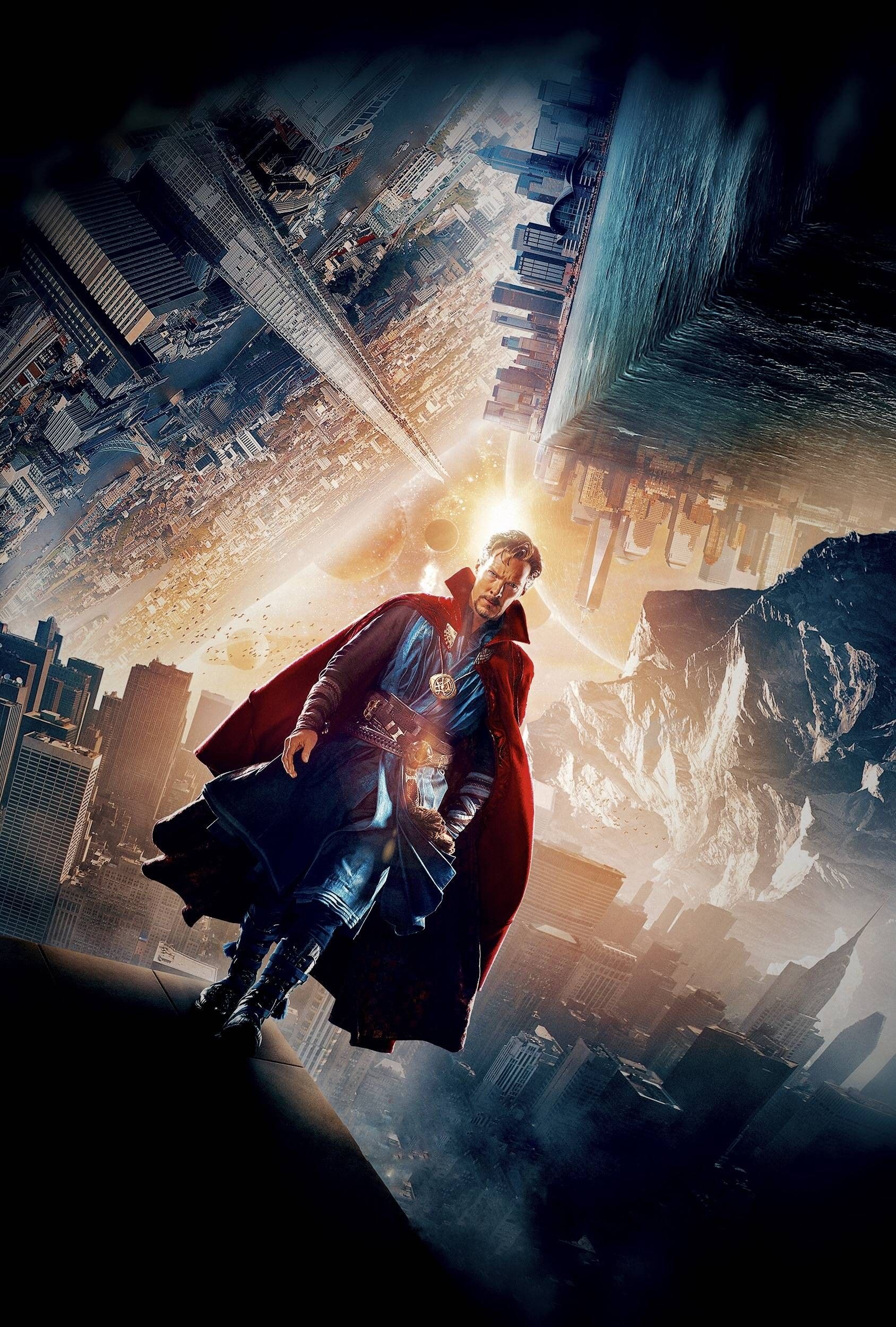 Doctor Strange città capovolta, 1688x2500 Full HD Verticale, Smartphone