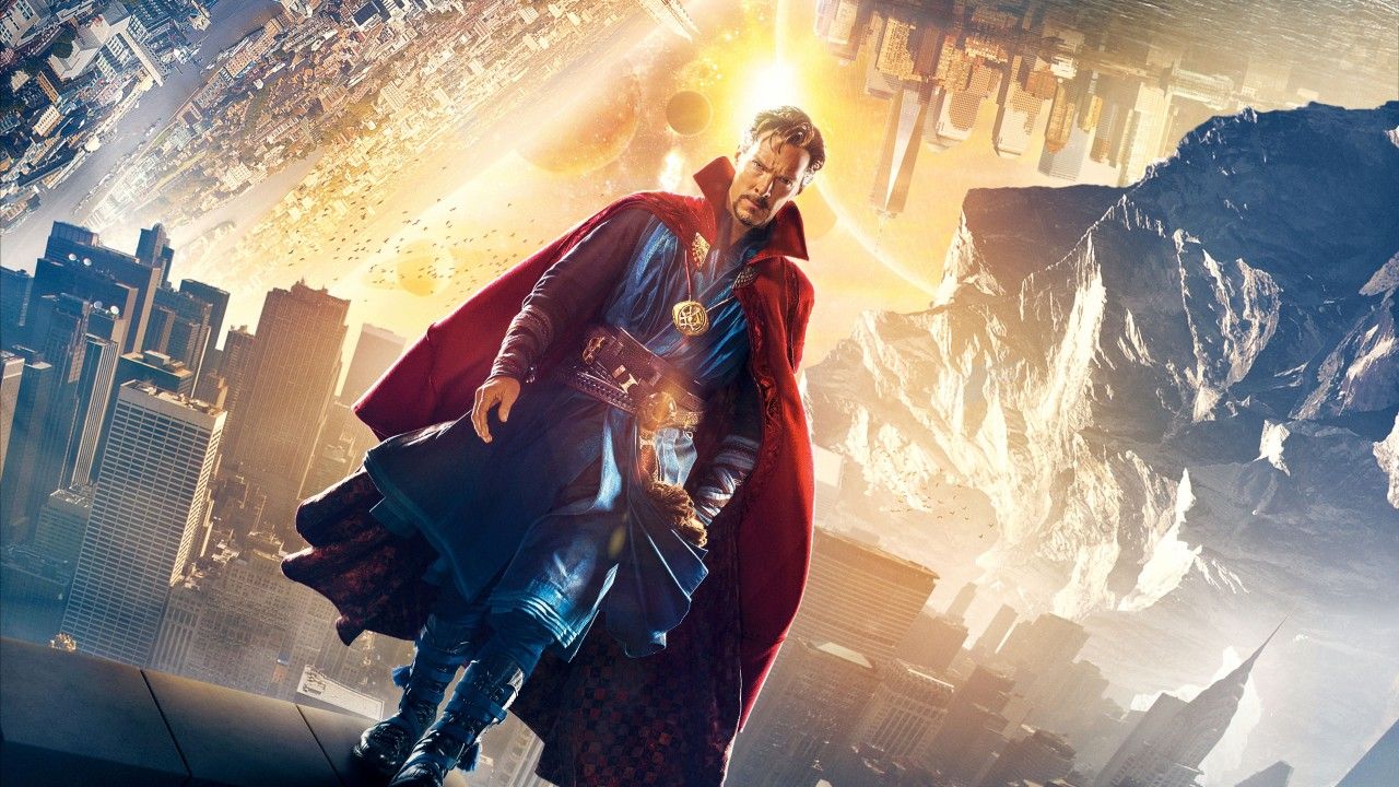 Doctor Strange mantello rosso città, Stephen Strange, 1280x720 720p, Monitor Gaming