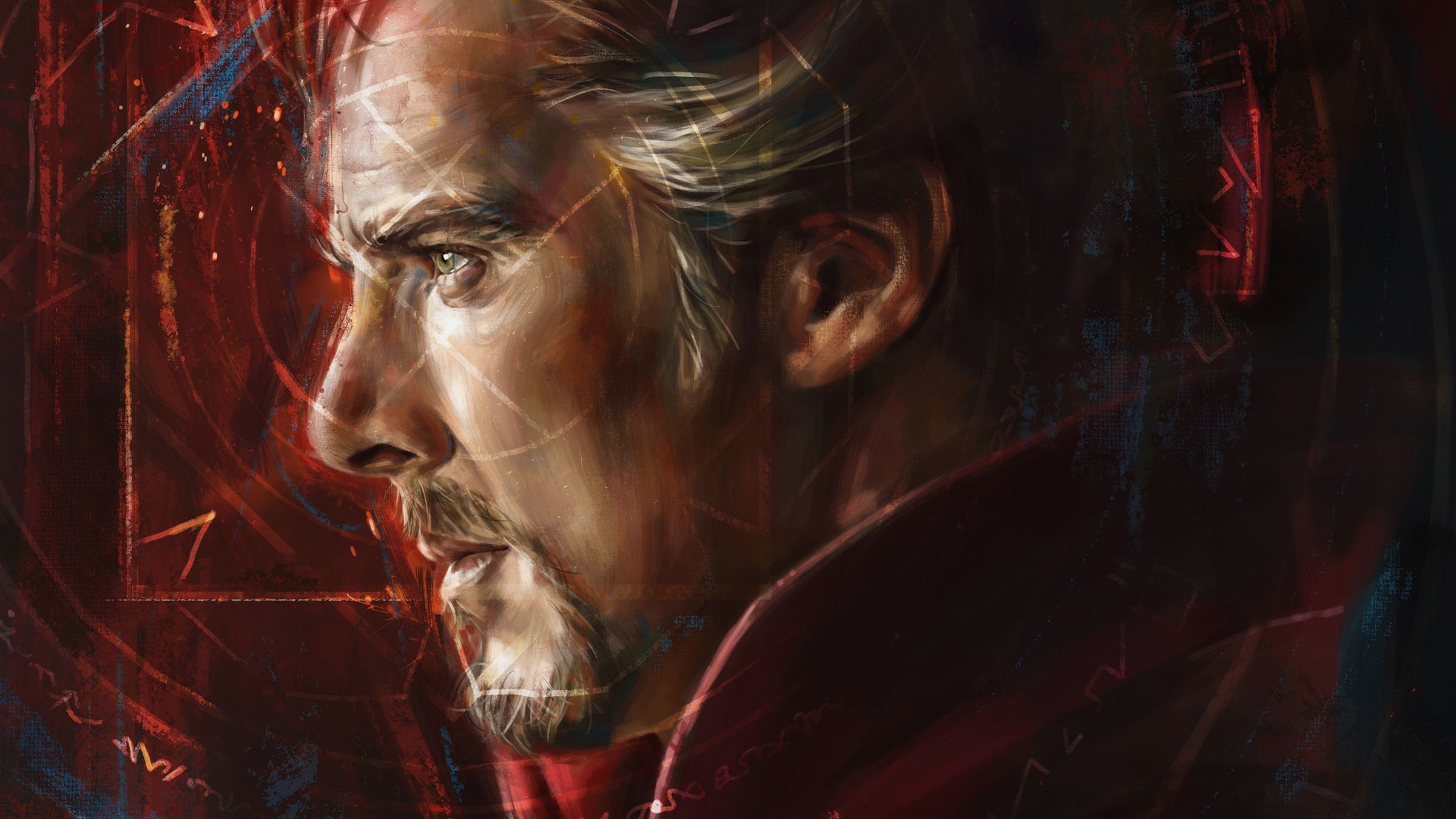 Doctor Strange ritratto artistico, 2400x1350 Hi-Res, Monitor Gaming