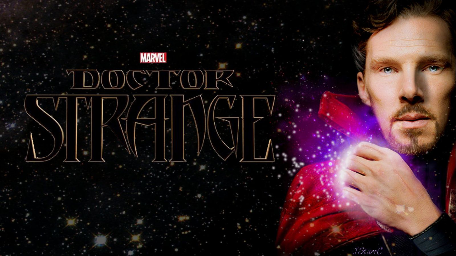 Doctor Strange Marvel logo, supereroi, 1600x900 HD Ready, PC Desktop