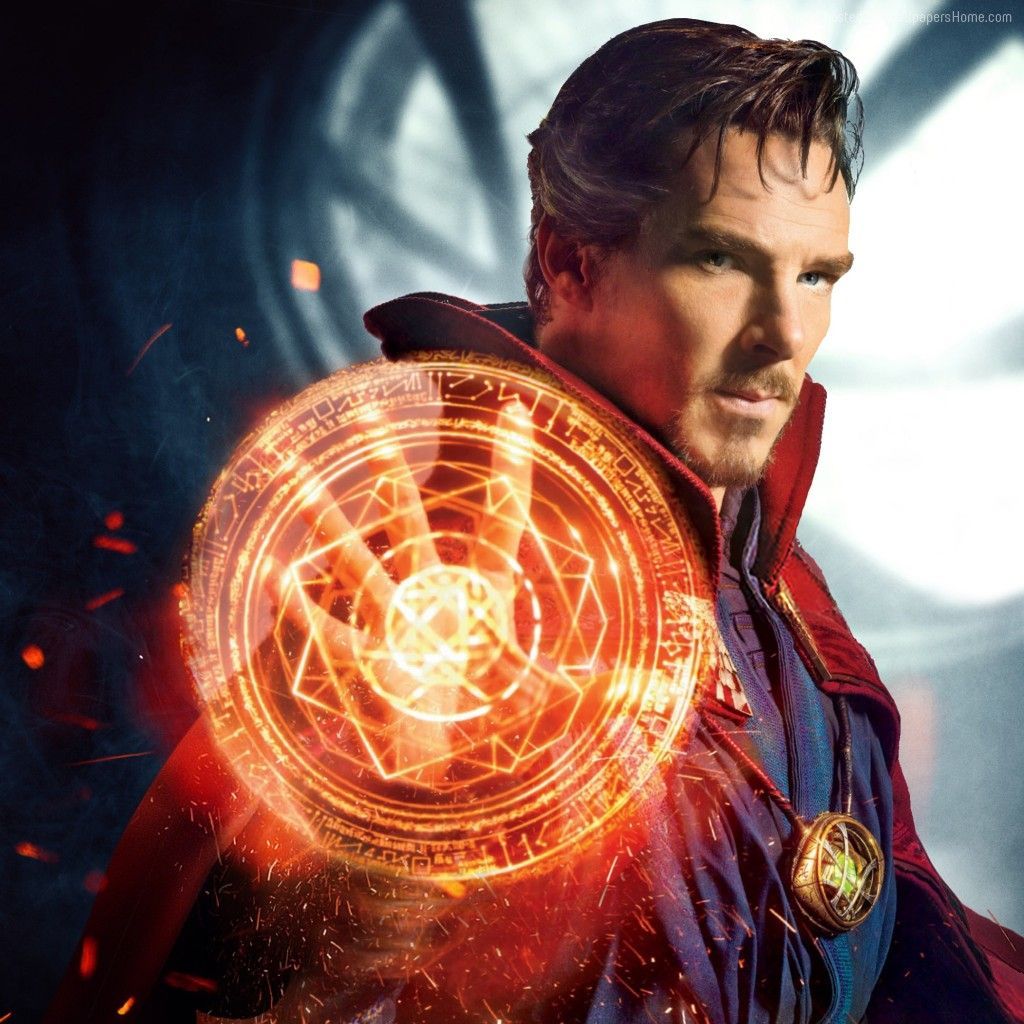 Doctor Strange con portale magico, Stephen Strange, 1024x1024 HD, Desktop