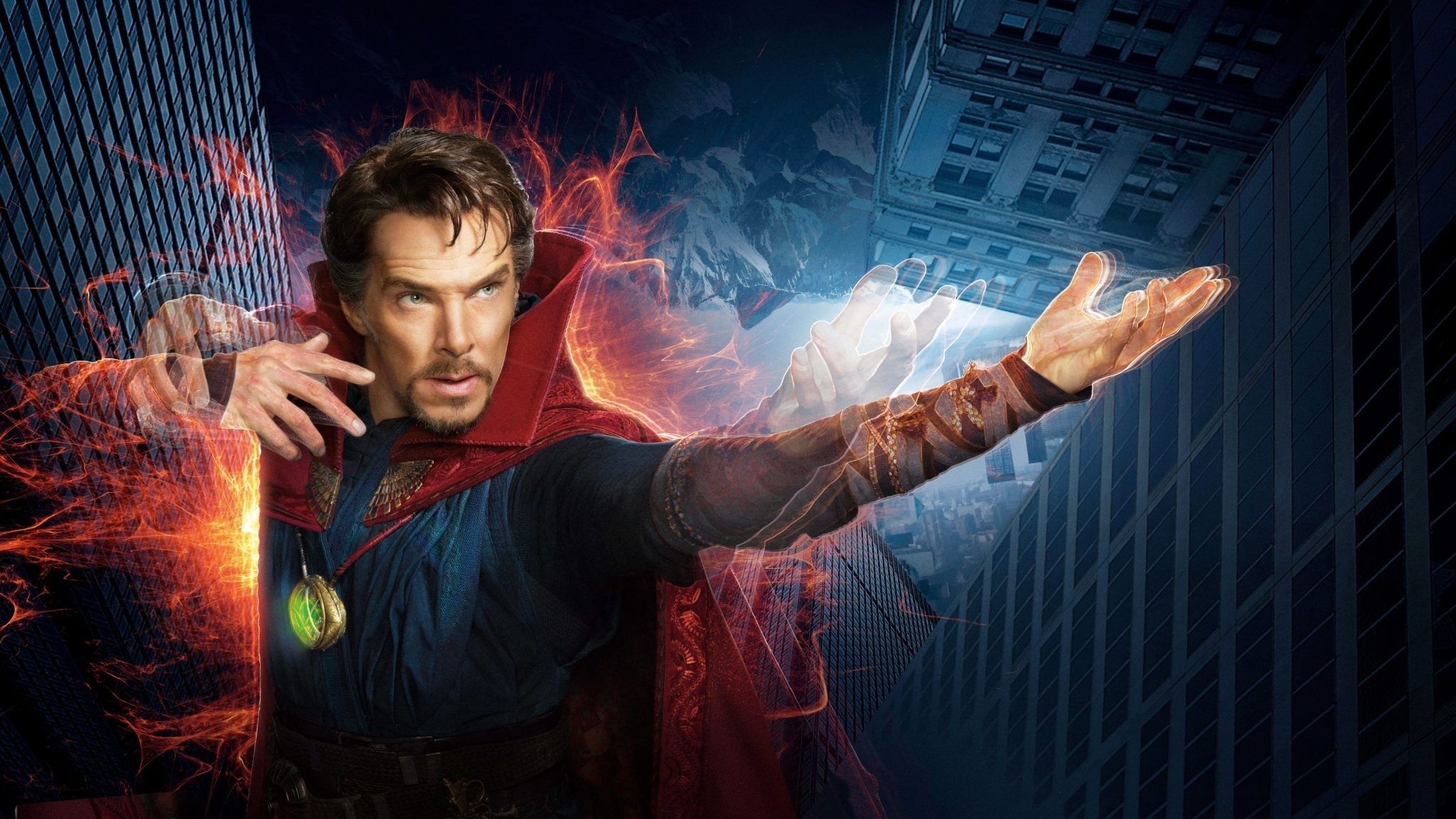 Doctor Strange mantello rosso, 2048x1152 Hi-Res, PC