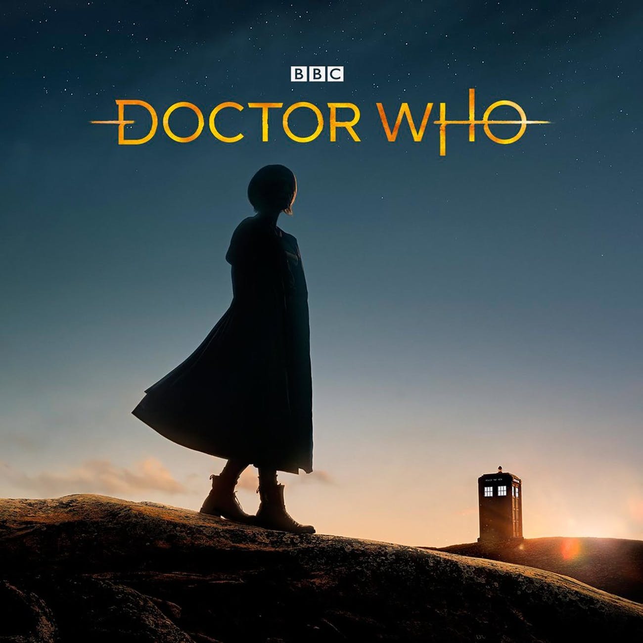 TARDIS logo spazio stellato, 1360x768 HD, Desktop