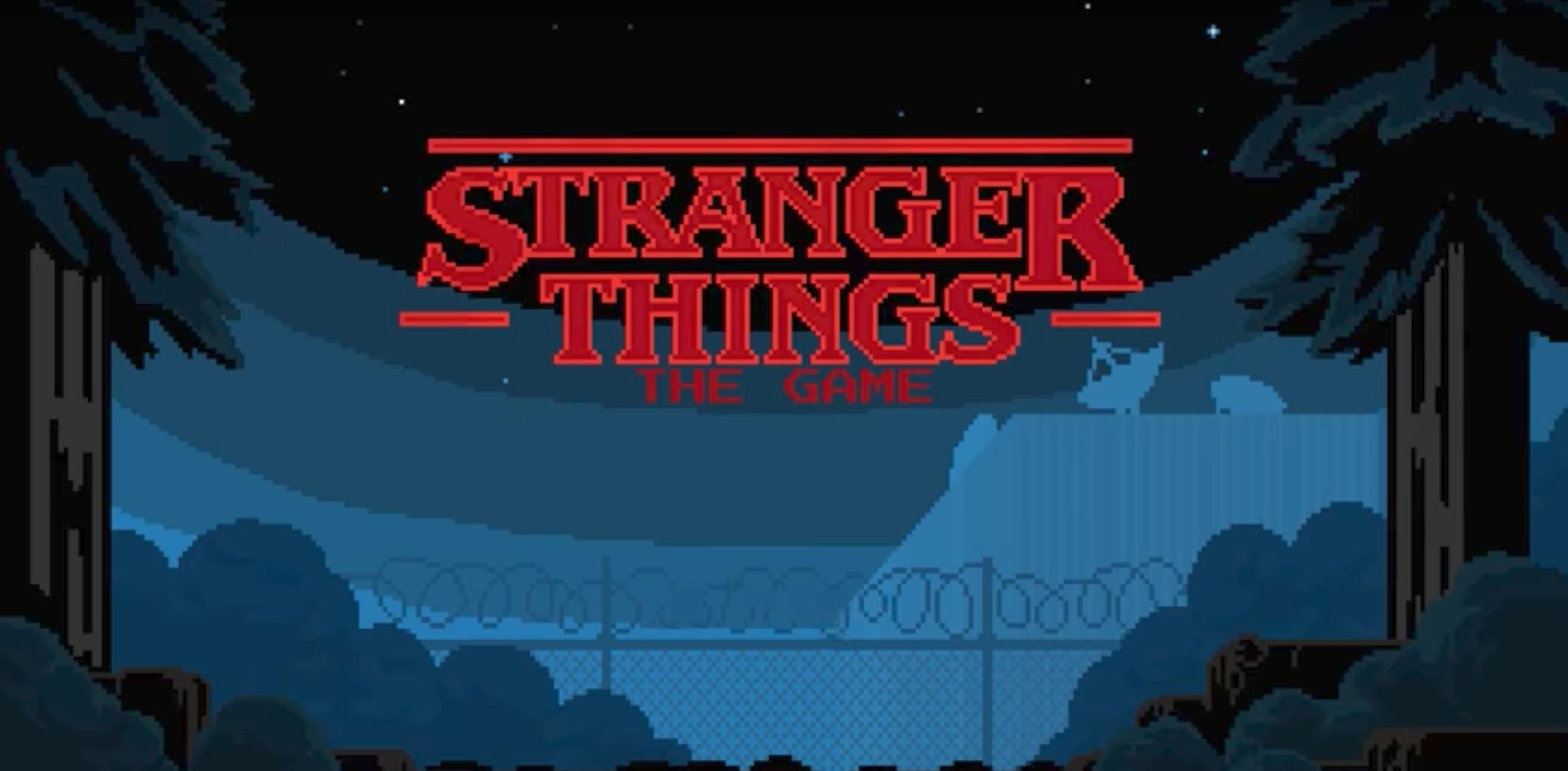 Stranger Things logo pixel art, 2532x1246 2K, PC Desktop