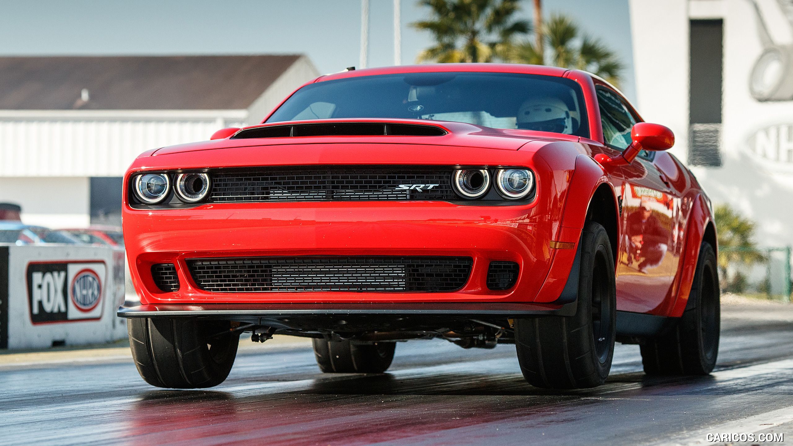 Dodge Challenger SRT Demon rossa, Mopar, 2560x1440 QHD, Monitor Gaming