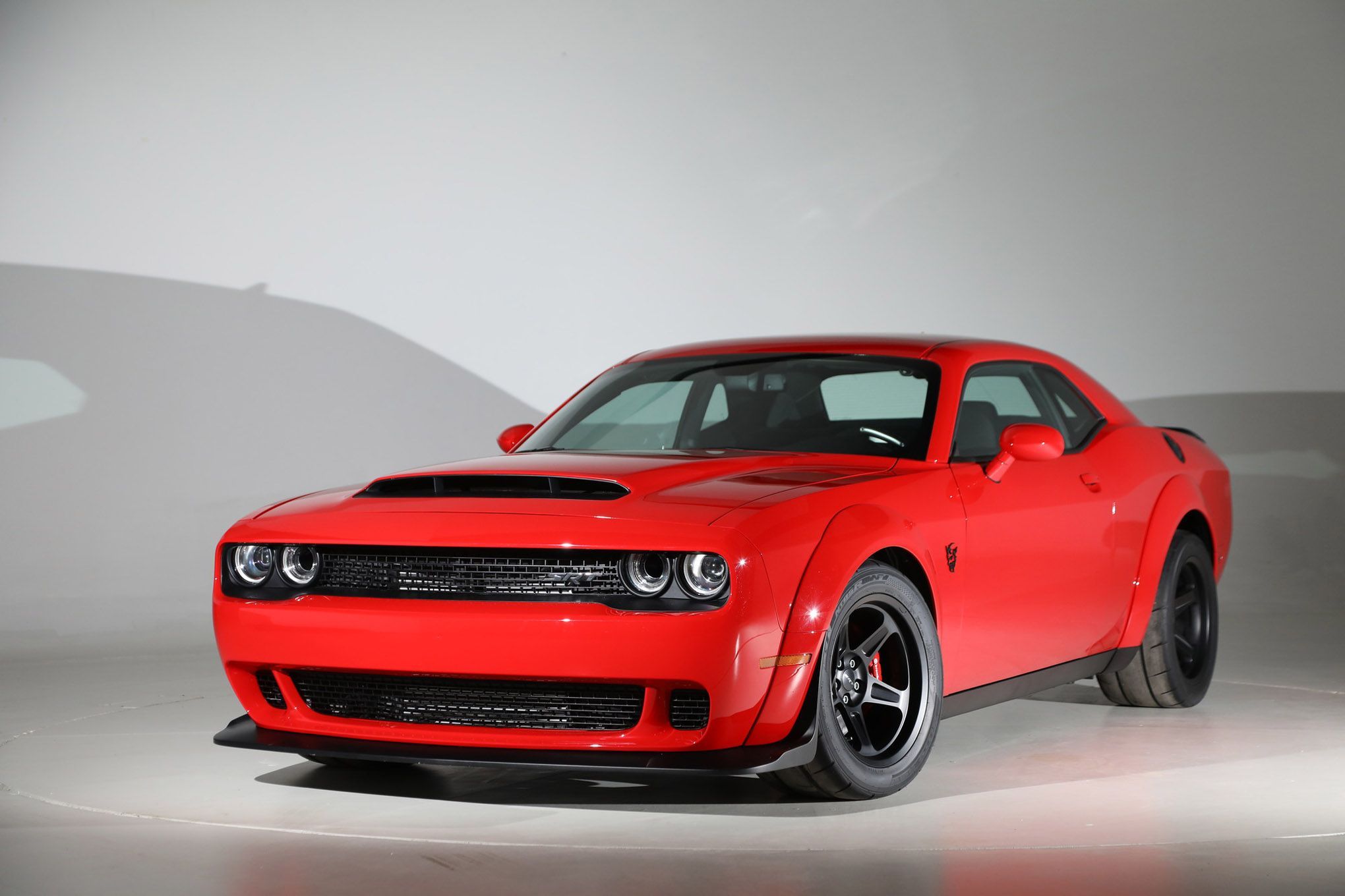 Dodge Challenger Demon rossa, cofano Air-Grabber, 2040x1360 alta risoluzione, Laptop