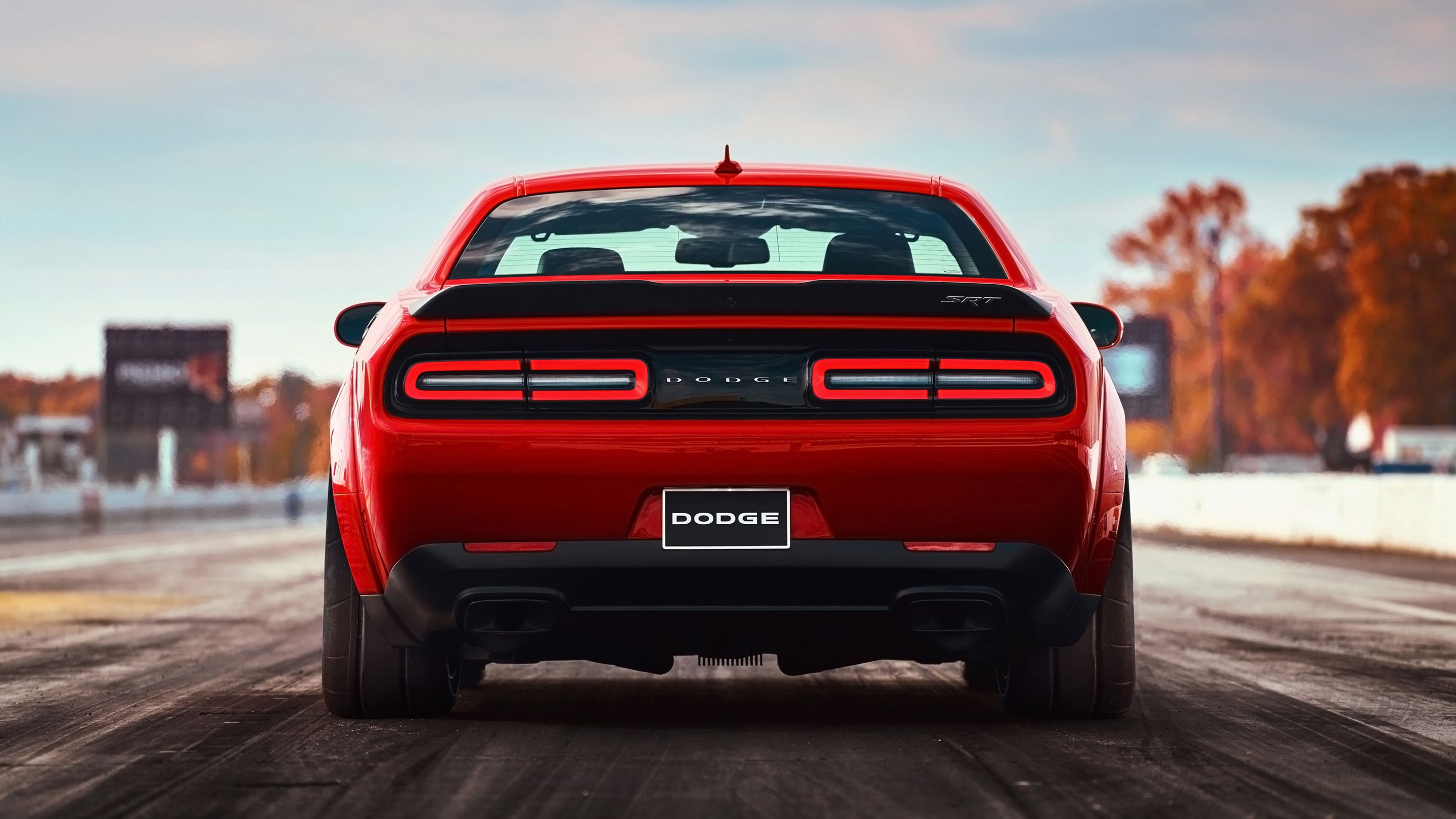 Dodge Challenger Demon rossa, 840 CV, 2880x1620 2K+, Laptop