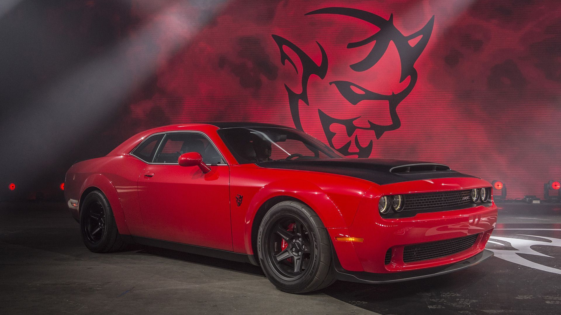 Dodge Challenger SRT Demon rossa, serie limitata 3.300 esemplari, 1920x1080 Full HD 1080p, Desktop