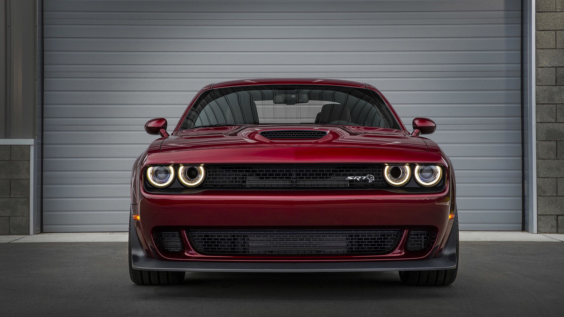 Dodge Challenger rossa frontale, 1920x1080 1080p, PC