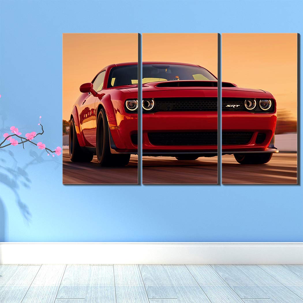 Dodge Challenger SRT rossa, 1050x1050 HD, PC Desktop