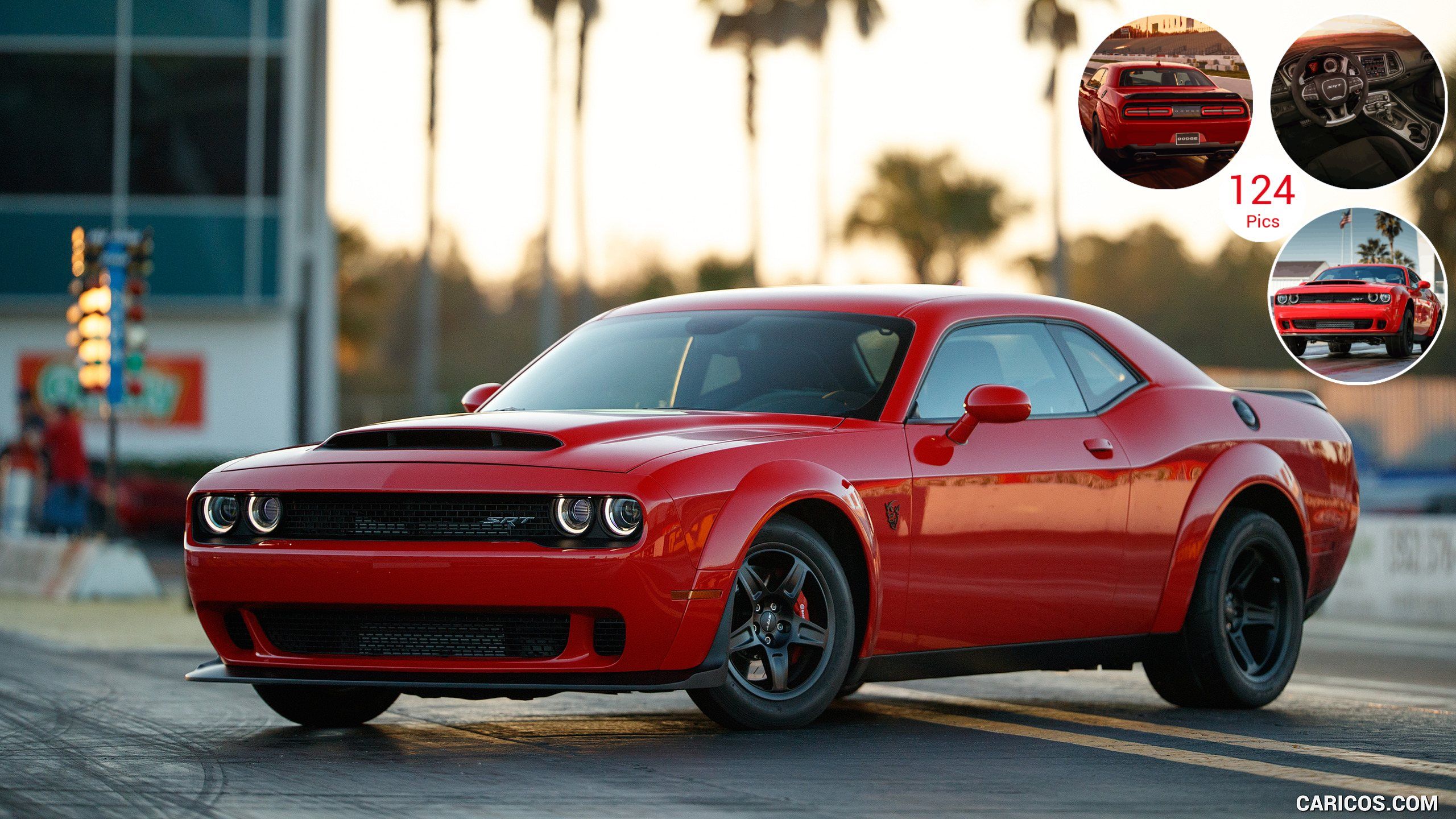 Dodge Challenger Demon rossa, 2560x1440 QHD, Laptop