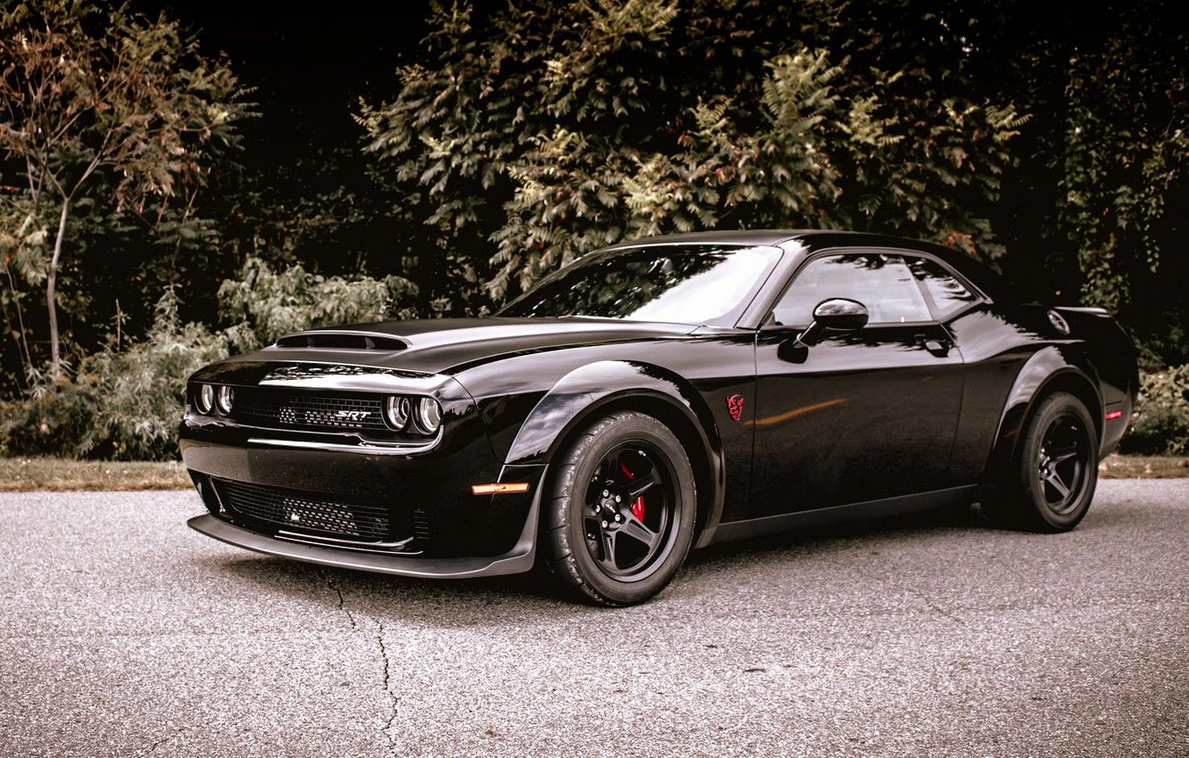 Dodge Challenger SRT Demon nera, 1332x850 720p, Laptop