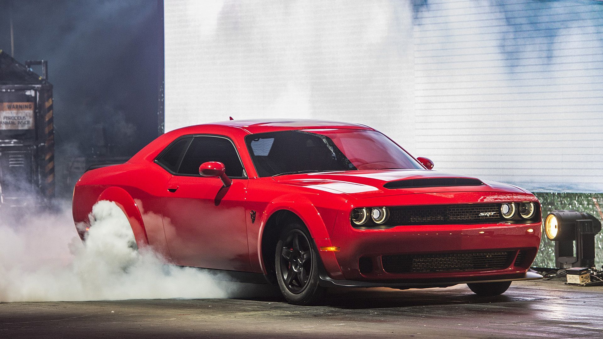 Dodge Challenger Demon rossa, muscle car americana, 1920x1080 1080p, PC