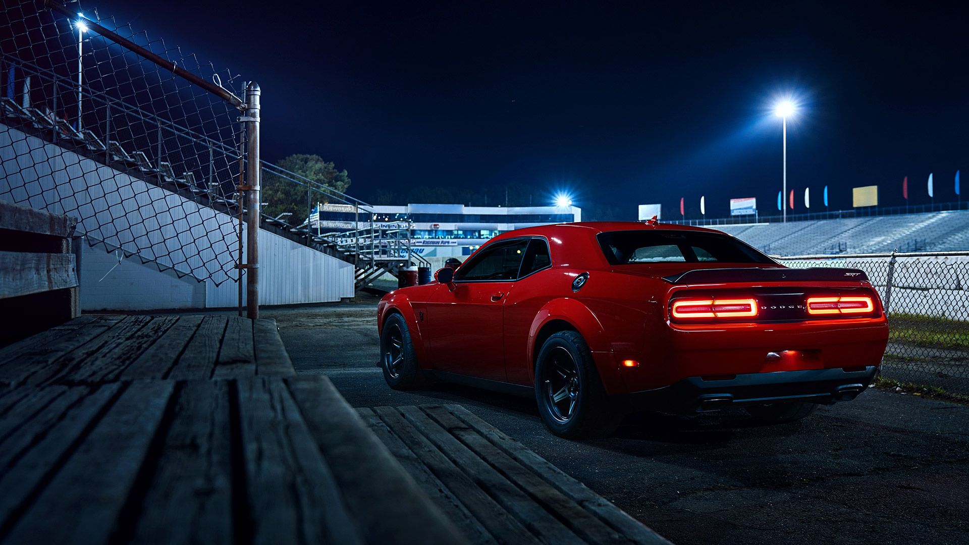 Dodge Challenger Demon rosso, 1920x1080 Full HD 1080p, Desktop