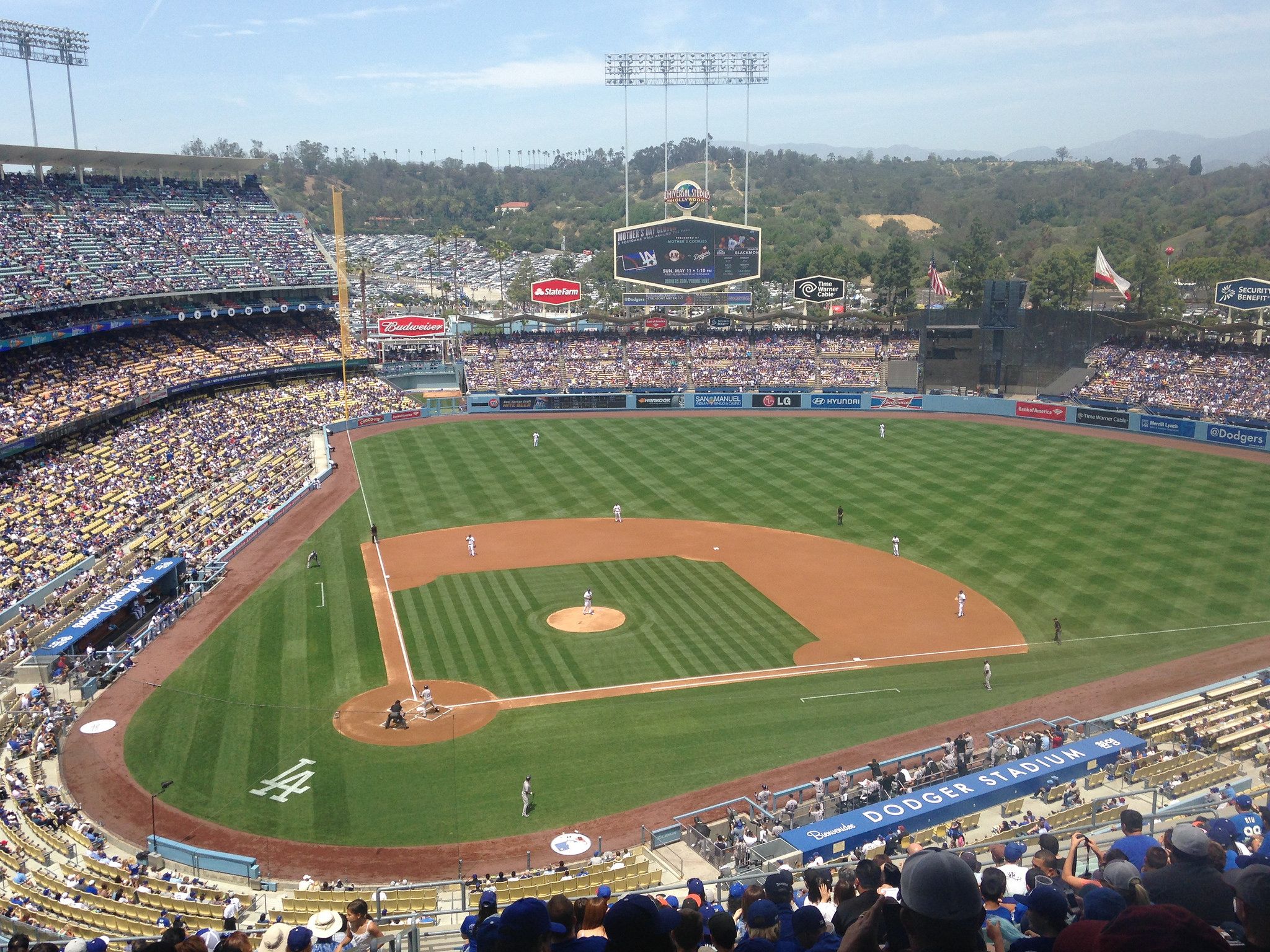 Dodger Stadium logo e palme, 1242x2208 Verticale, Mobile