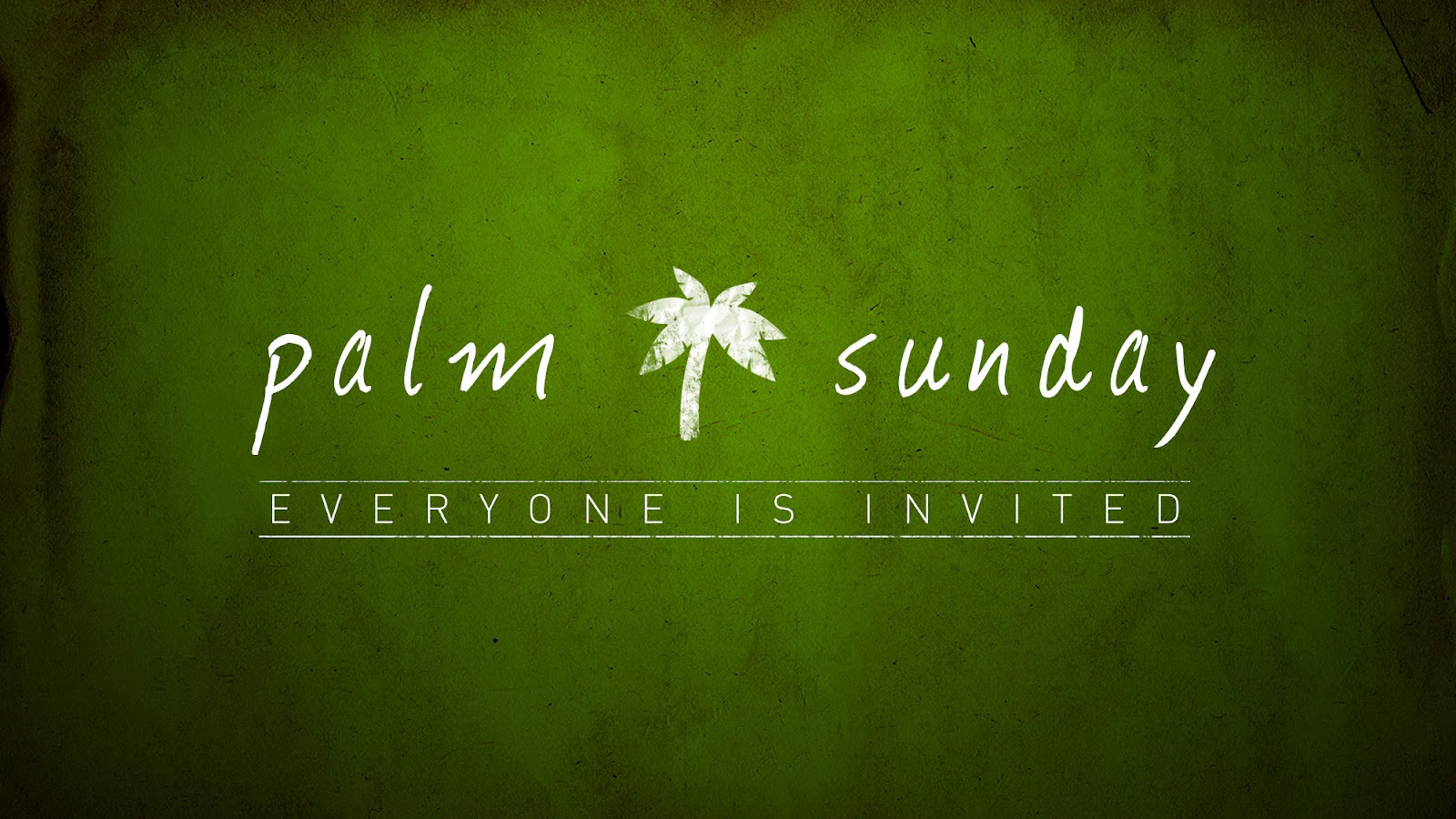 Palm Sunday testo verde, 1600x900 HD, PC