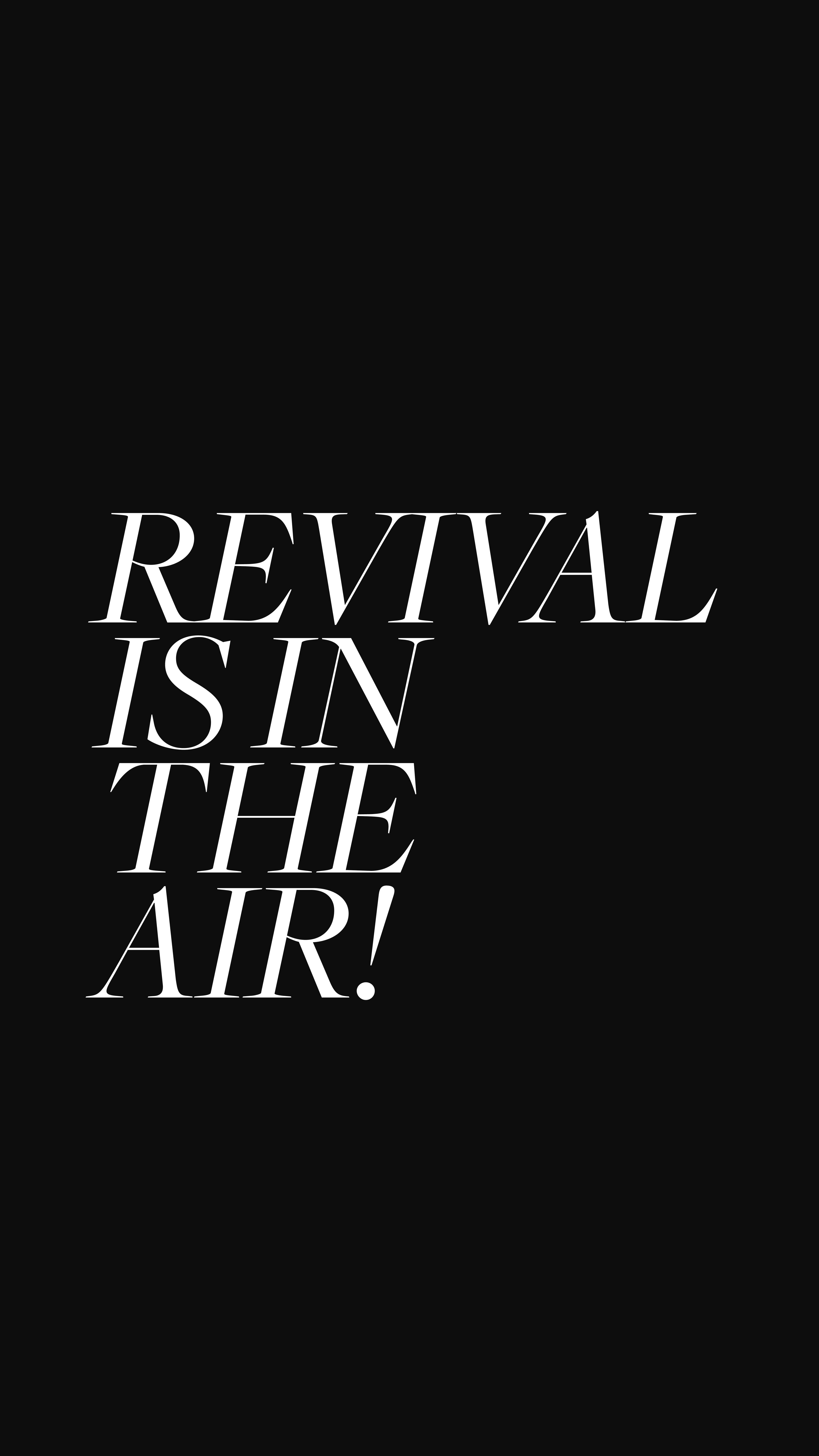 Testo Revival Is In The Air, 5175x9200 Verticale, Xiaomi