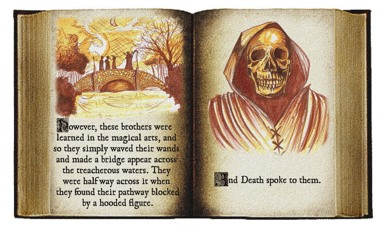 Libro illustrato Tre Fratelli Morte, 1280x762 HD, Desktop