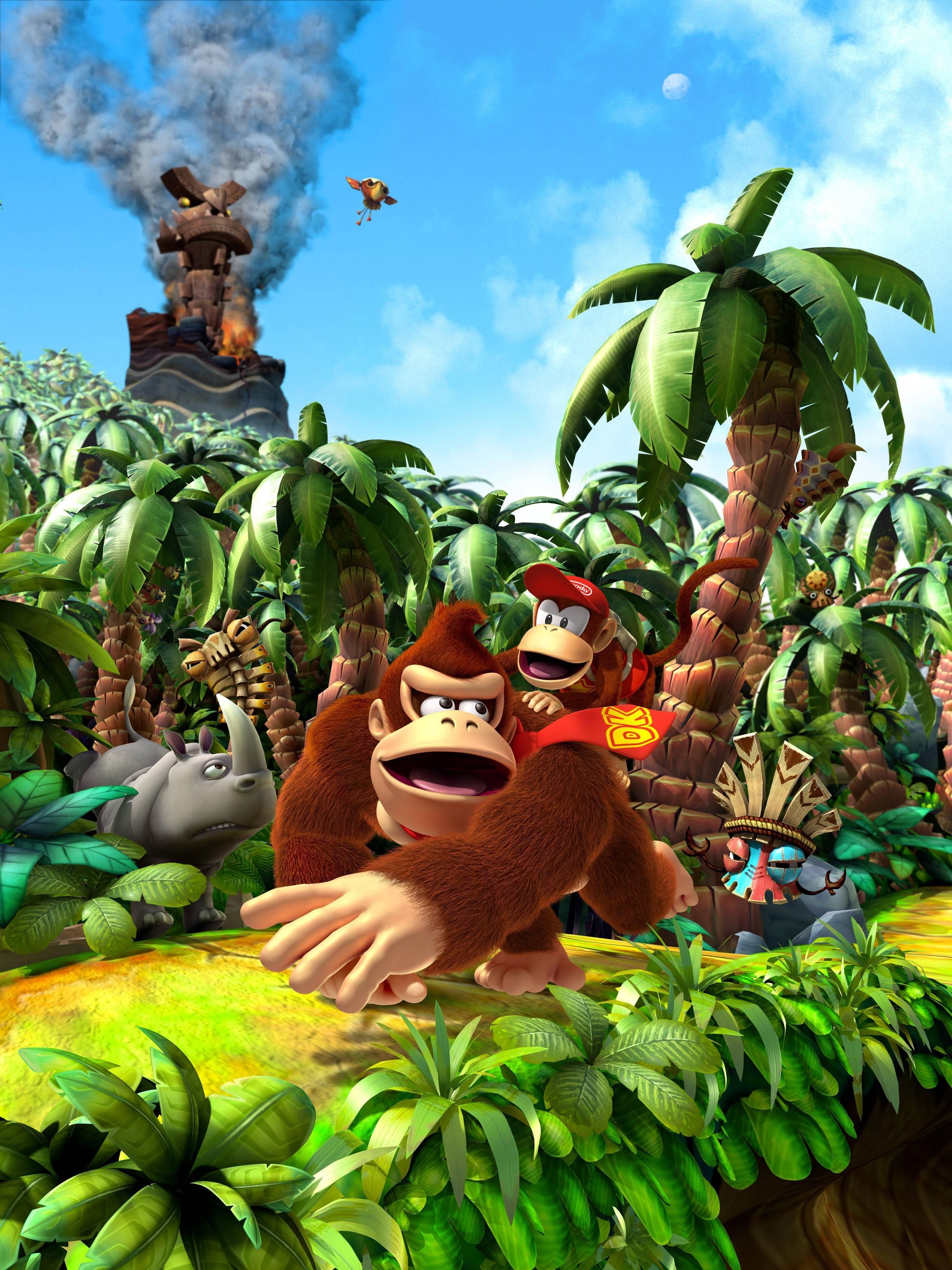 Donkey Kong e Diddy Kong giungla, Donkey Kong Country, 2520x3360 Full HD Verticale, Smartphone