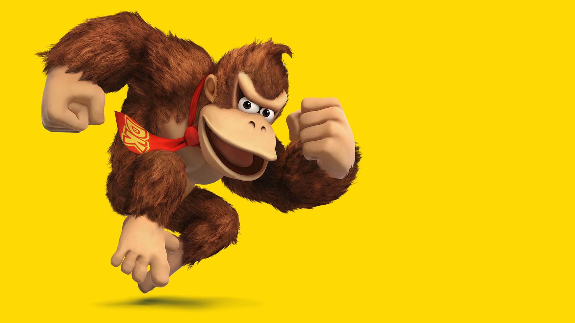 Donkey Kong sfondo giallo, 1920x1080 Full HD, Desktop