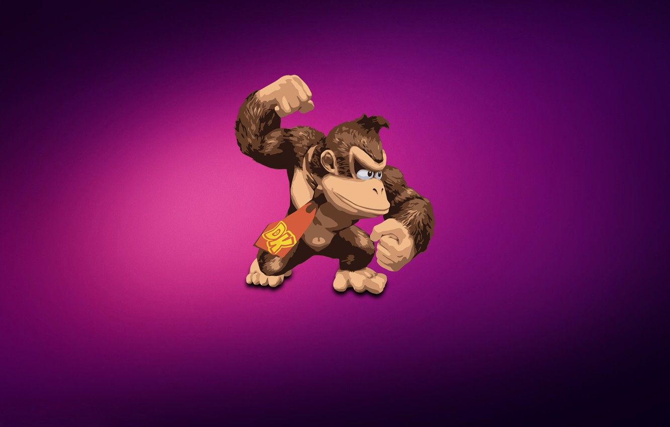 Donkey Kong personaggio 3D, 1332x850 720p, Laptop