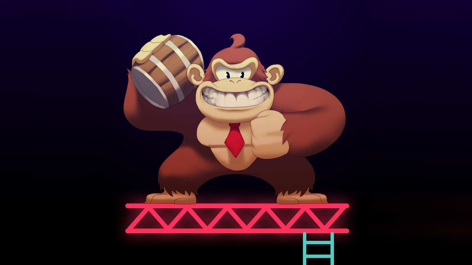 Donkey Kong con botte, Nintendo, 1920x1080 Full HD 1080p, Desktop