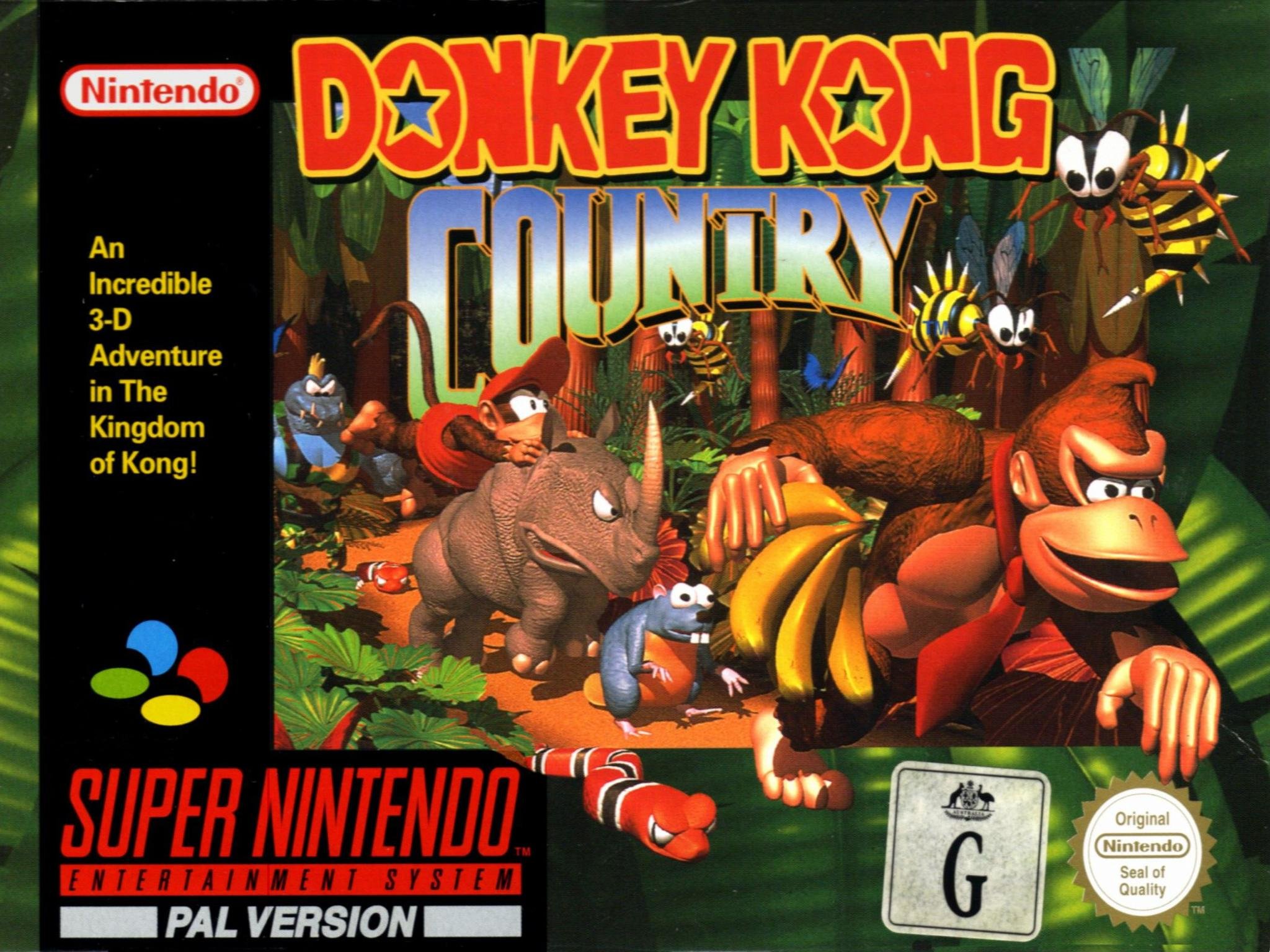 Copertina gioco Donkey Kong Country, 2048x1536 alta risoluzione, iMac