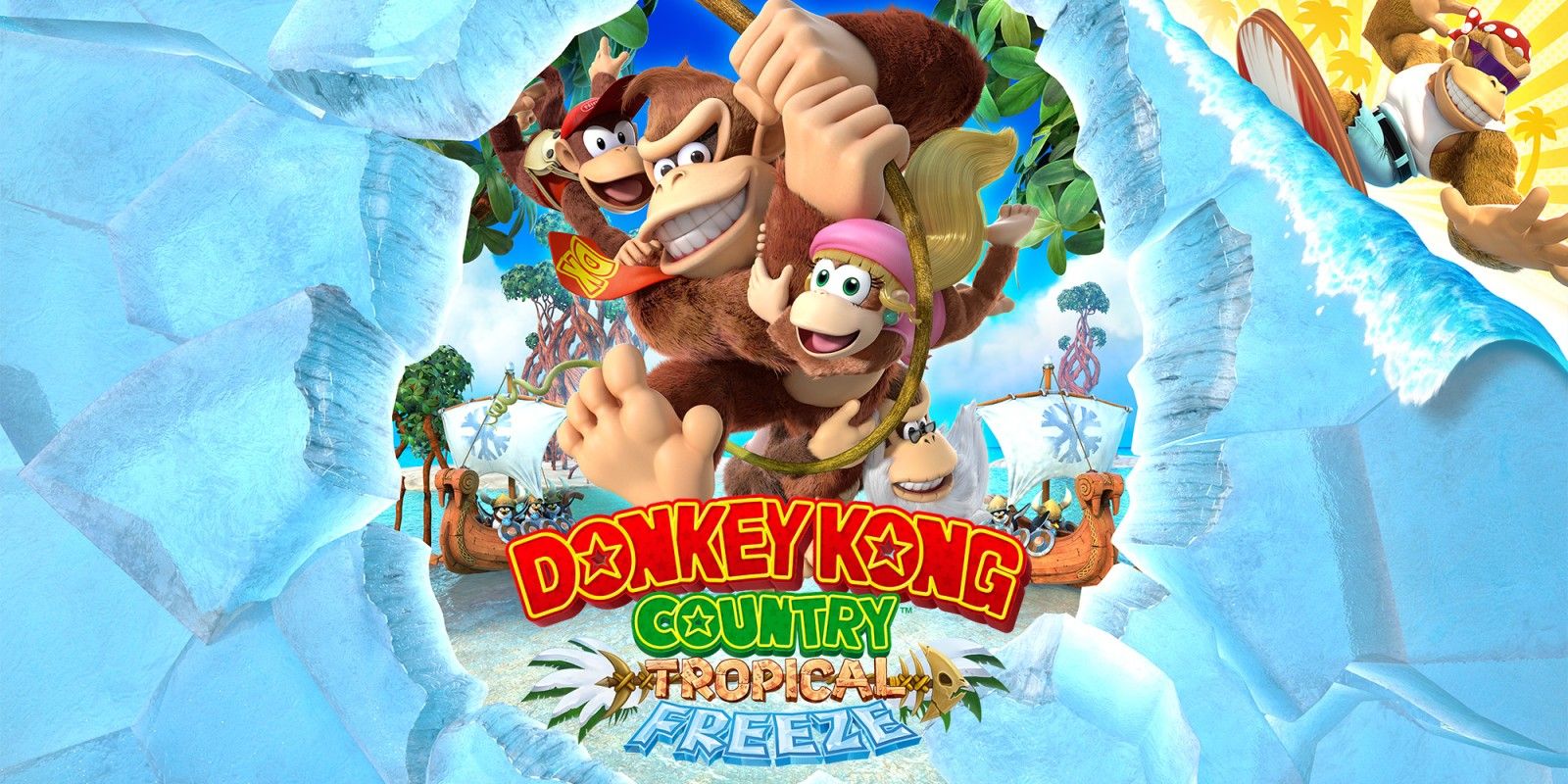 Donkey Kong Country Tropical Freeze, 1600x800 HD, Laptop