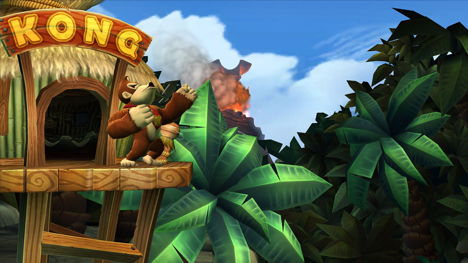 Donkey Kong capanna giungla vulcano, 1920x1080 Full HD 1080p, Laptop