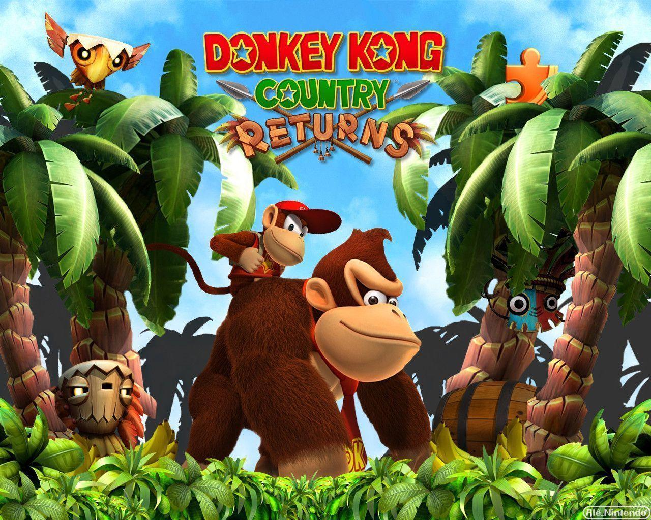 Donkey Kong Country Returns, Nintendo, 1280x1024 720p, PC