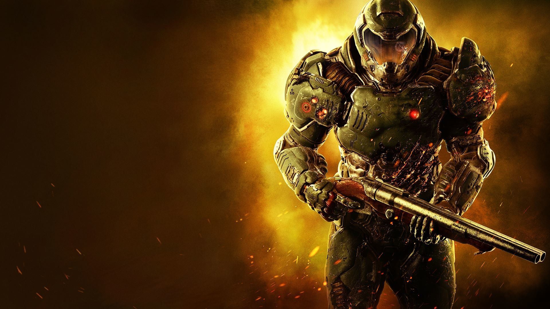 Doom Slayer con fucile, 1920x1080 Full HD, PC