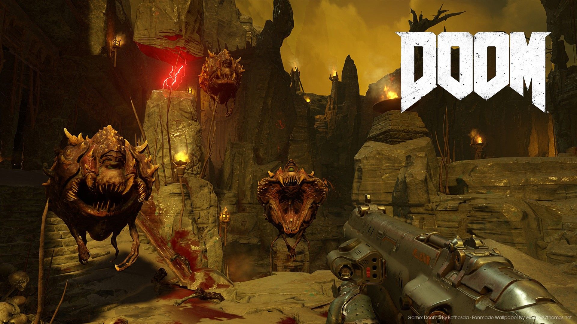 Doom gameplay demoni infernali, 1920x1080 1080p, Desktop