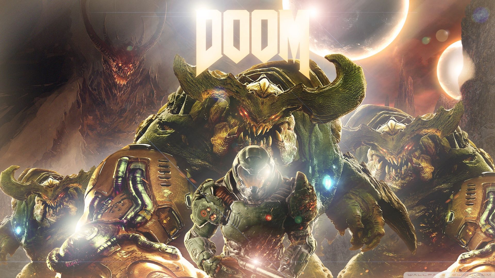 Doom demoni logo gioco, 1920x1080 1080p, Desktop