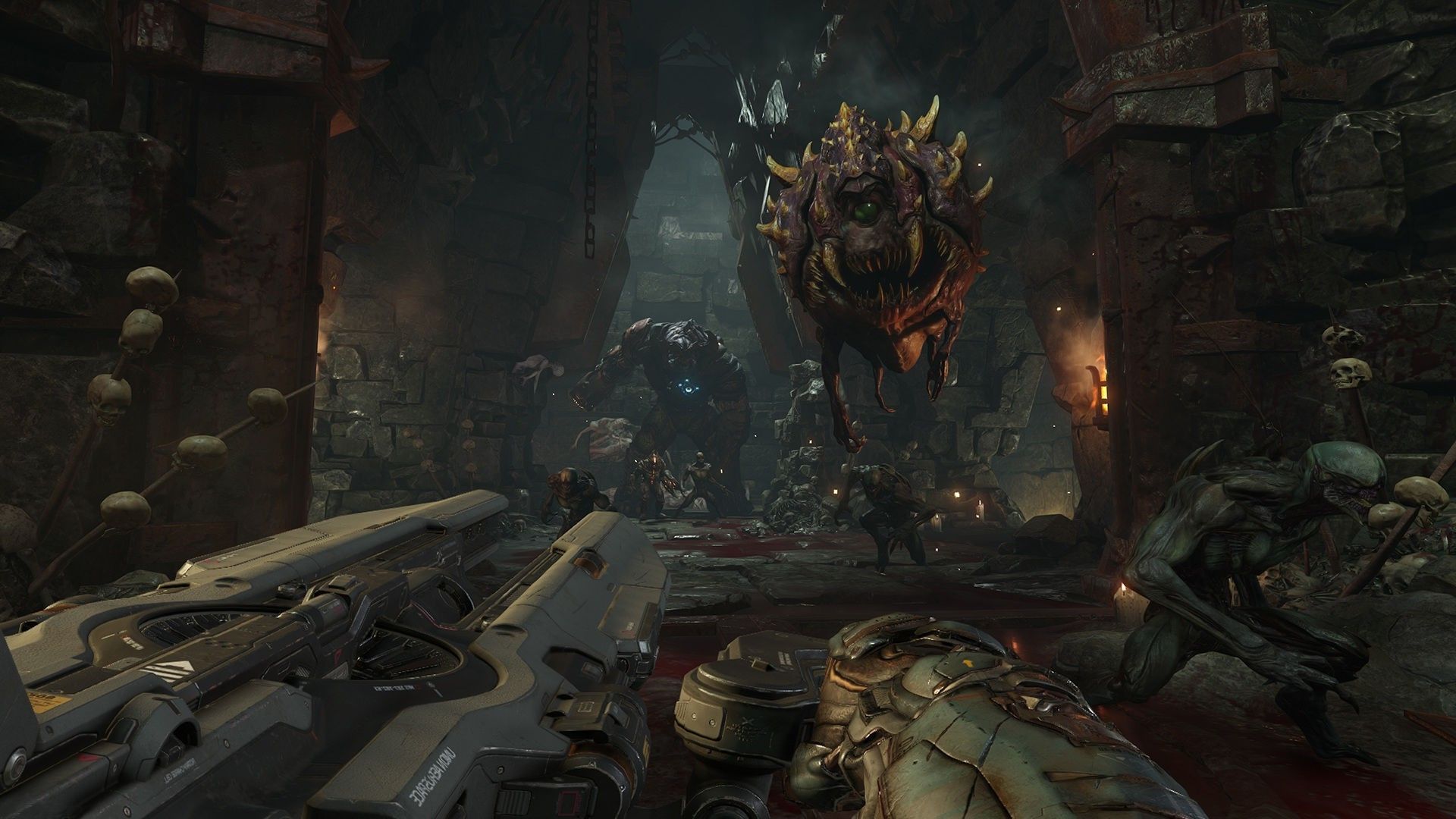 Doom demone e soldato spaziale, 1920x1080 Full HD, Laptop