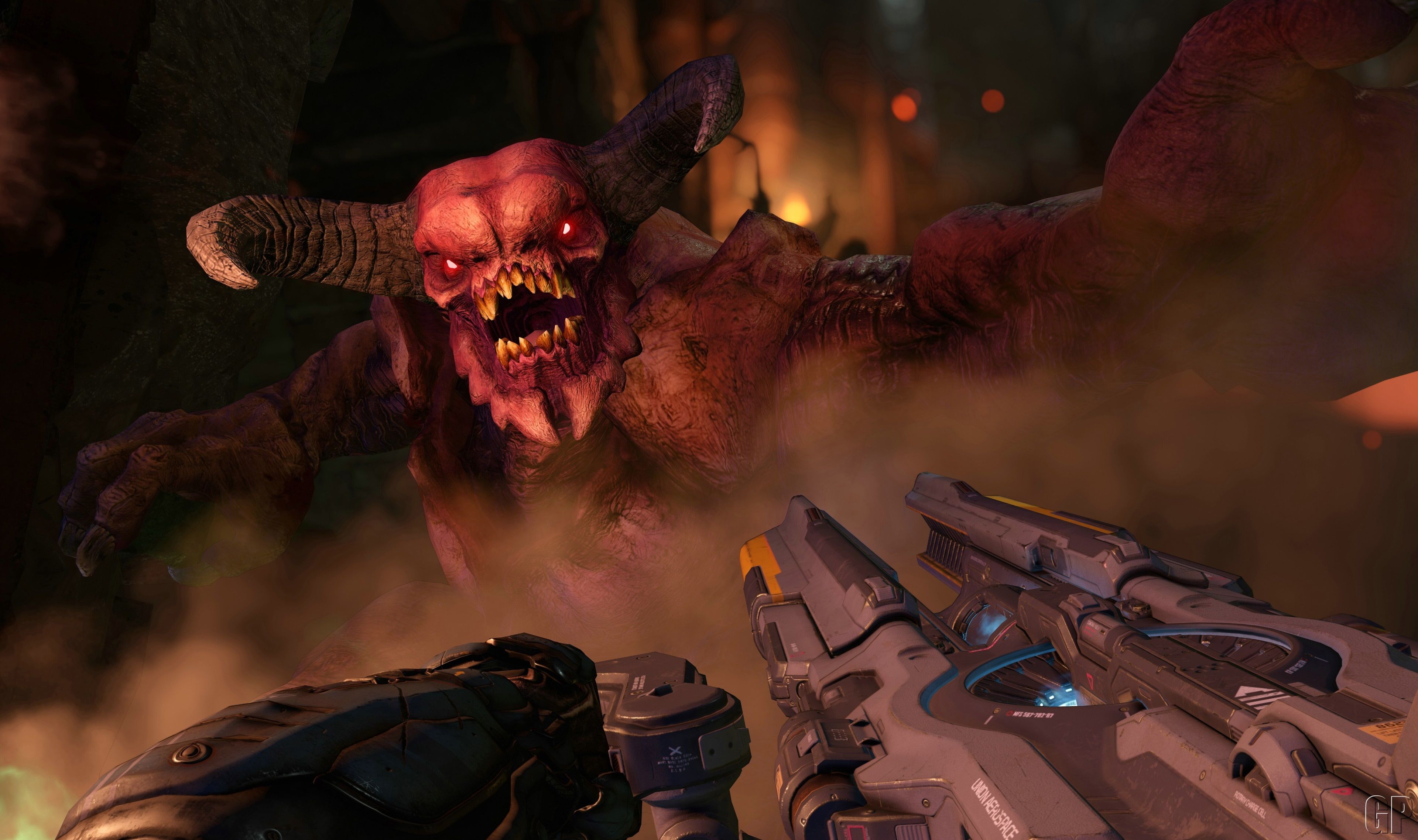 Demone Doom 4 videogioco, 3840x2276 4K Ultra HD, Monitor 4K