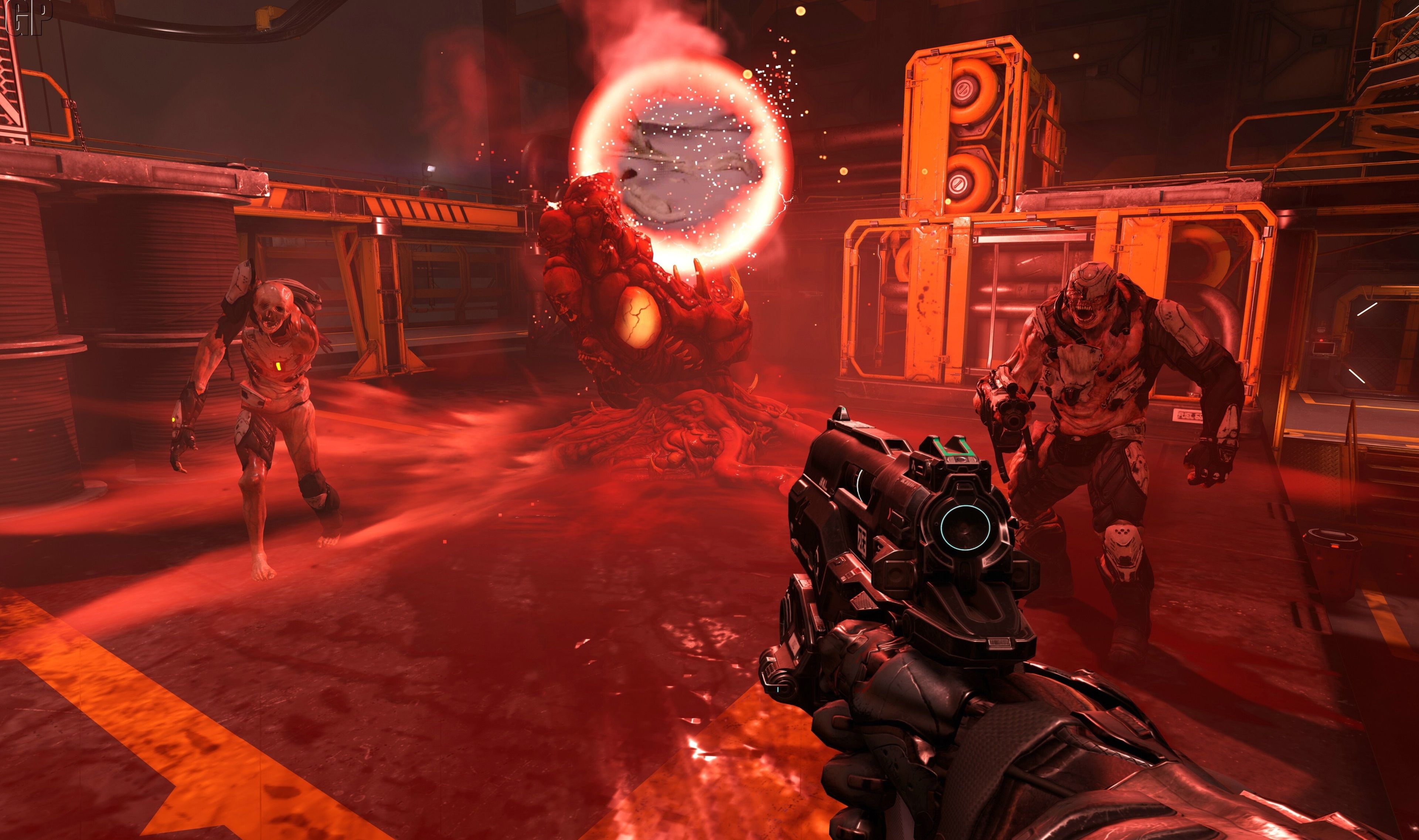Doom Slayer combatte demoni infernali, 3840x2274 4K, Desktop 4K