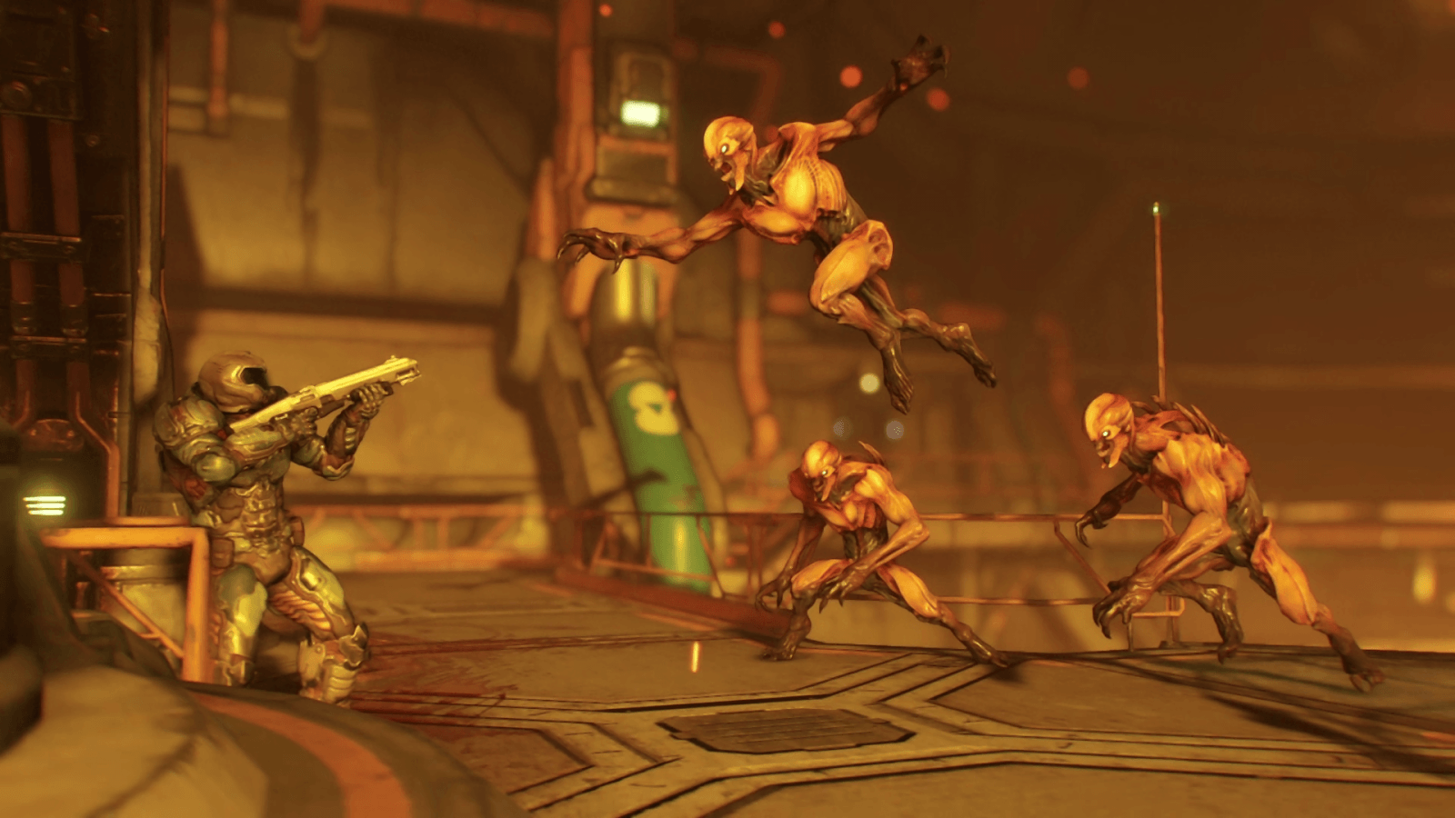 Doom Slayer combatte demoni, 1600x900 900p, Laptop