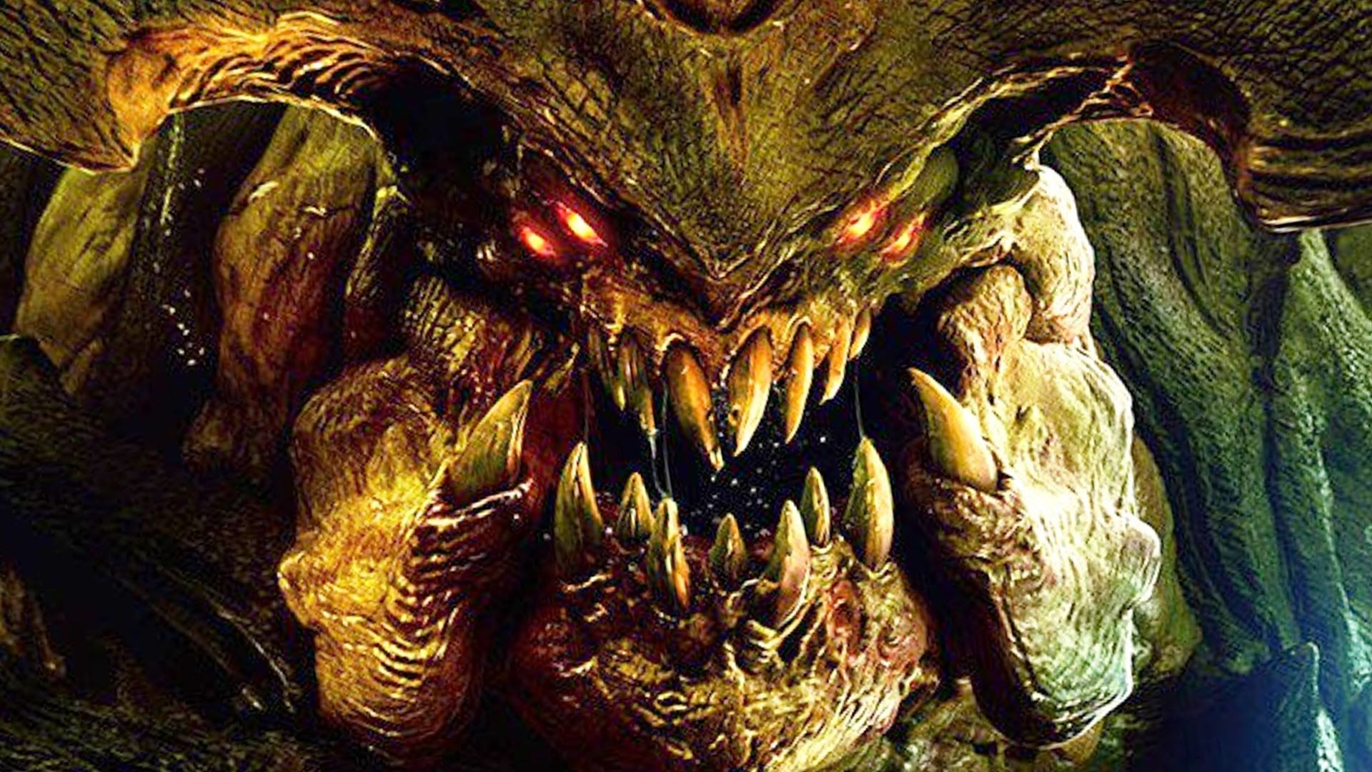 Demone Doom occhi rossi, 1920x1080 1080p, PC