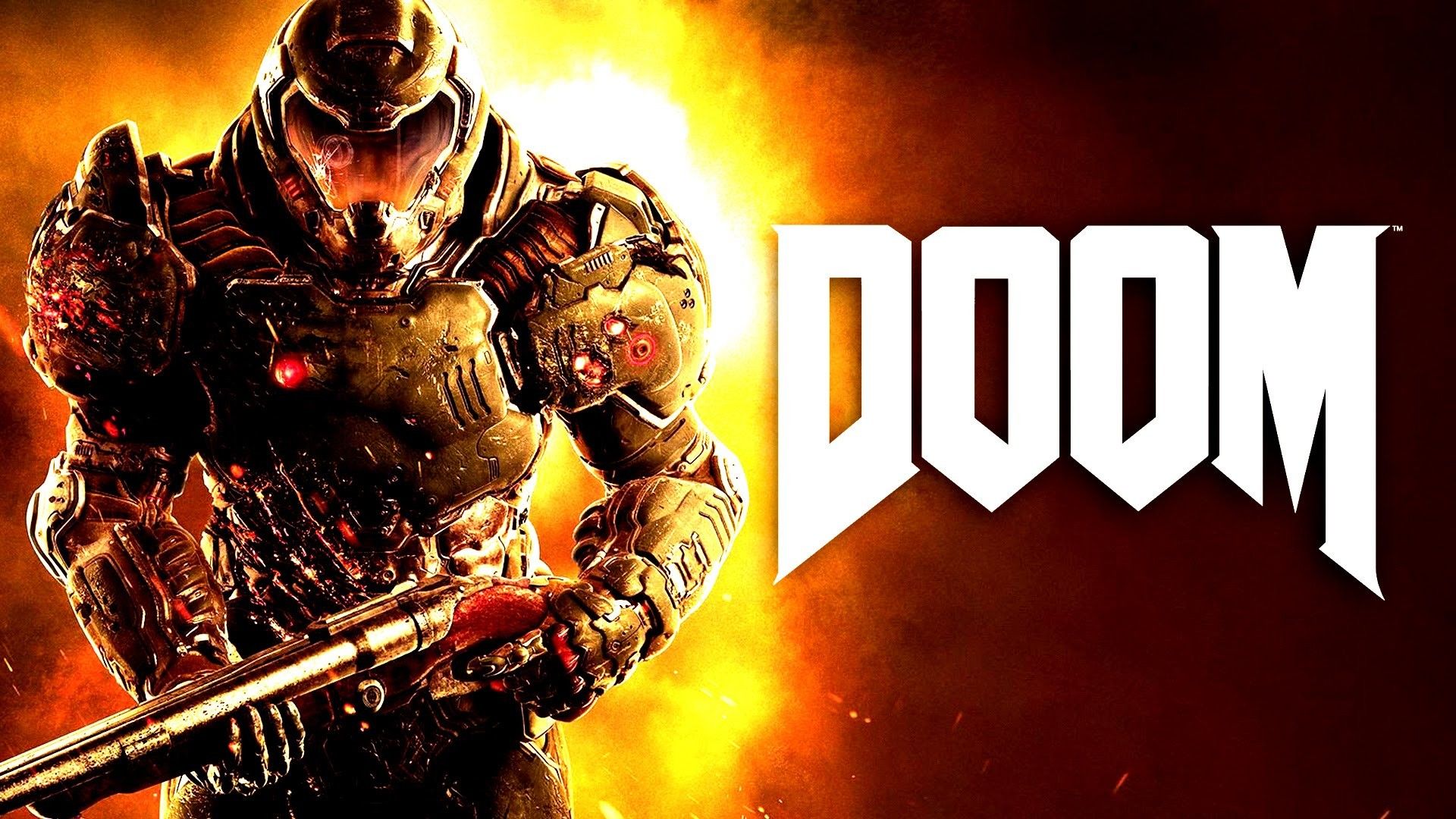 Doom Slayer con logo Doom, 1920x1080 Full HD 1080p, Laptop