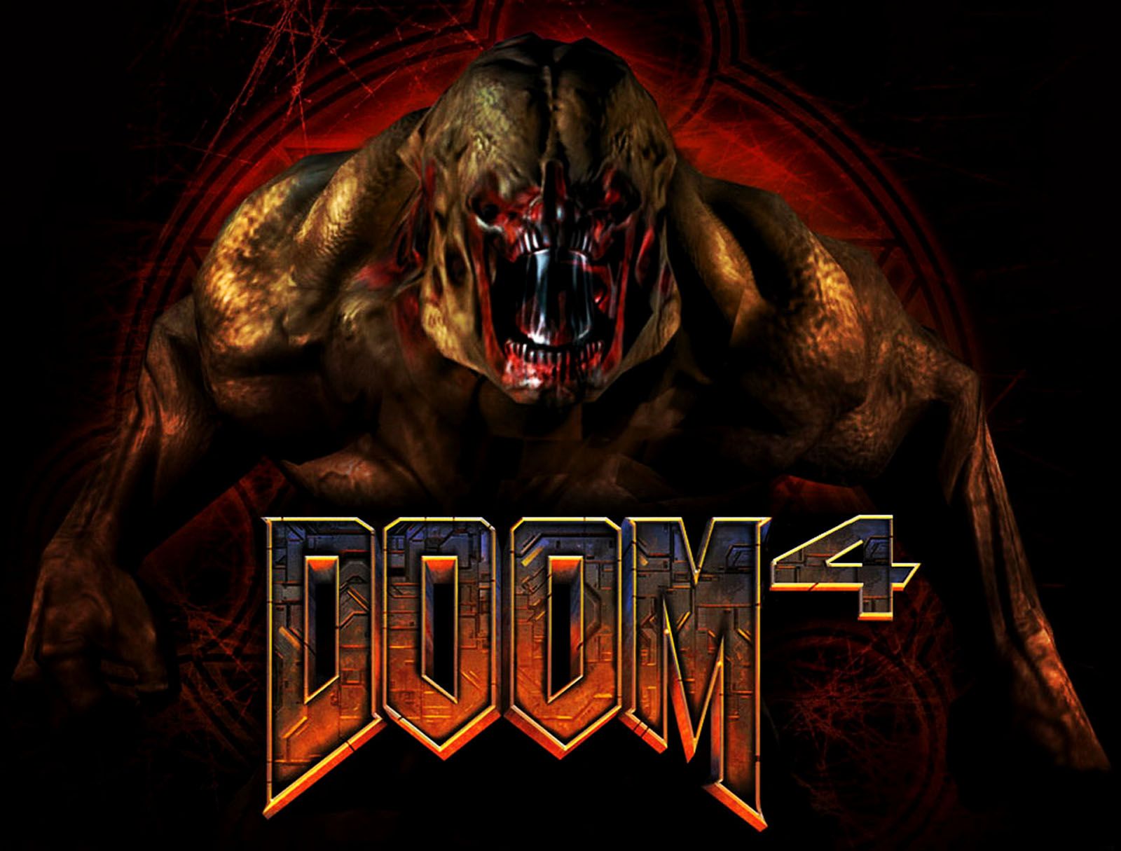 Demone Doom 4 sfondo scuro, 1600x1215 HD Ready, Desktop