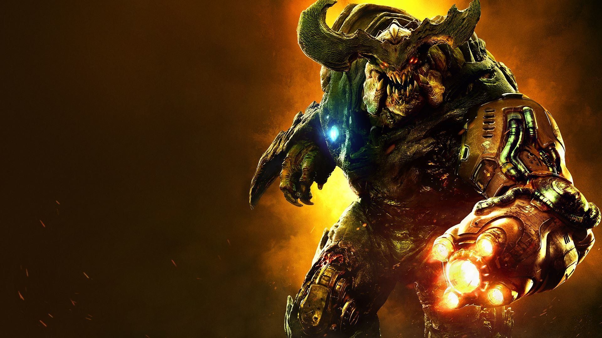 Demone Doom con corna, 1920x1080 Full HD, Desktop