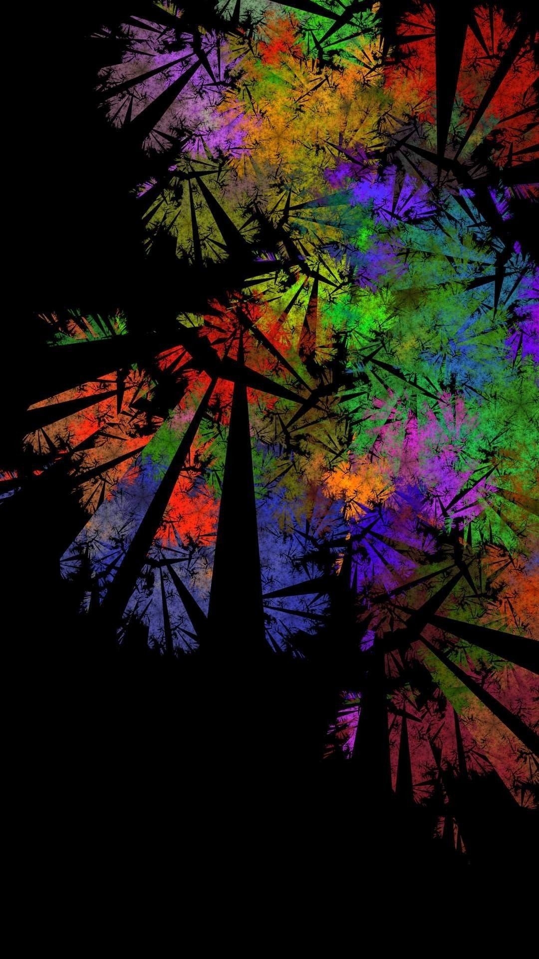 Astratto fumo colorato multicolore, 1080x1920 Full HD Verticale, iPhone Air
