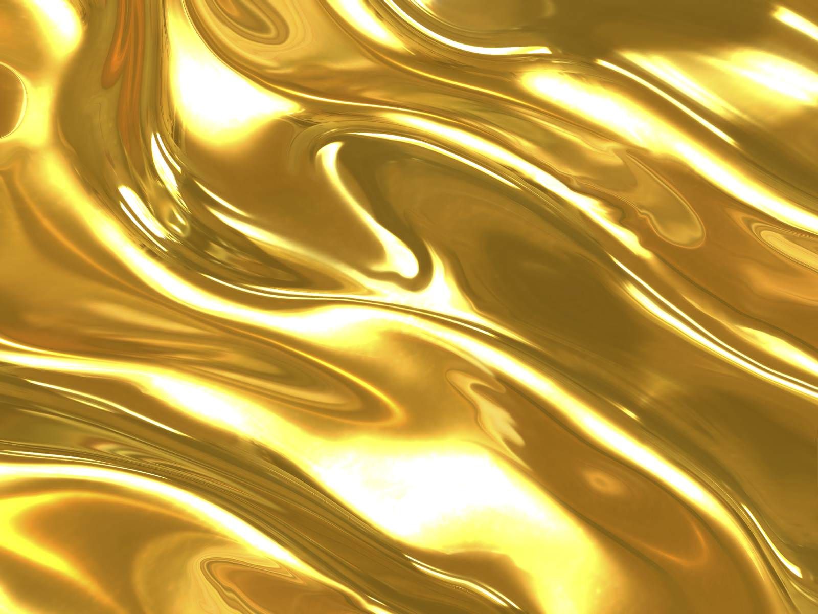 Onde liquide dorate astratte, 1600x1200 900p, Desktop