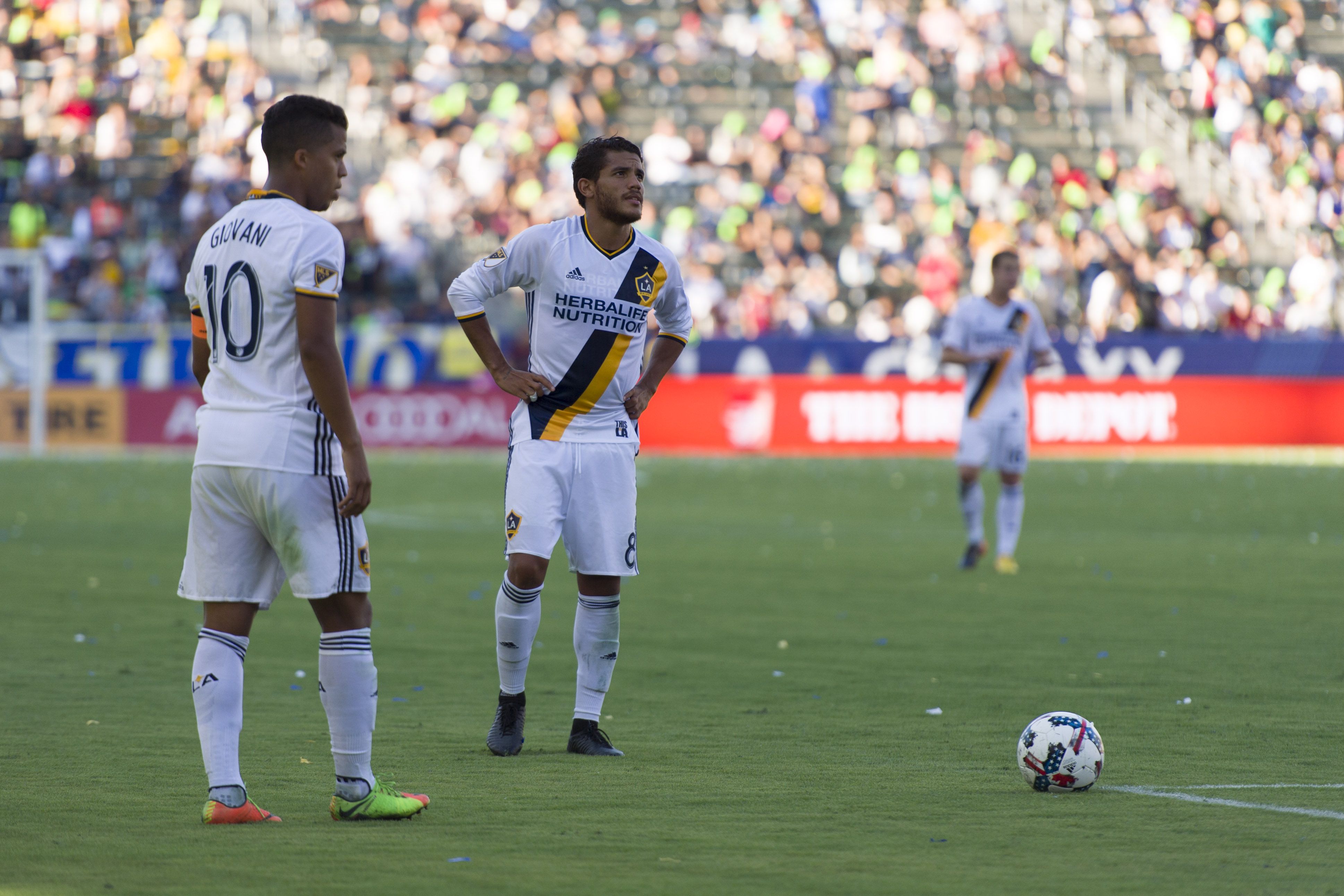 Calciatori LA Galaxy in campo, 3874x2583 4K Ultra HD, Monitor 4K