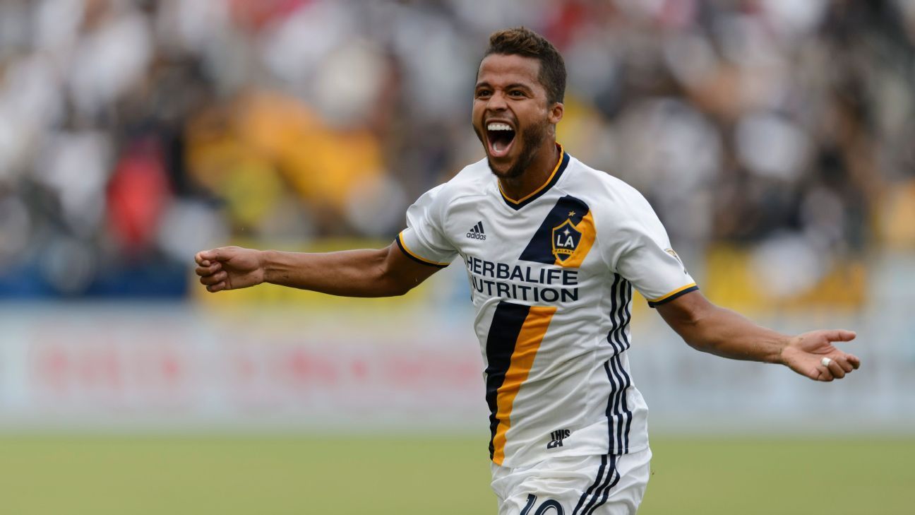 Giocatore LA Galaxy esulta, 1296x729 HD, Desktop